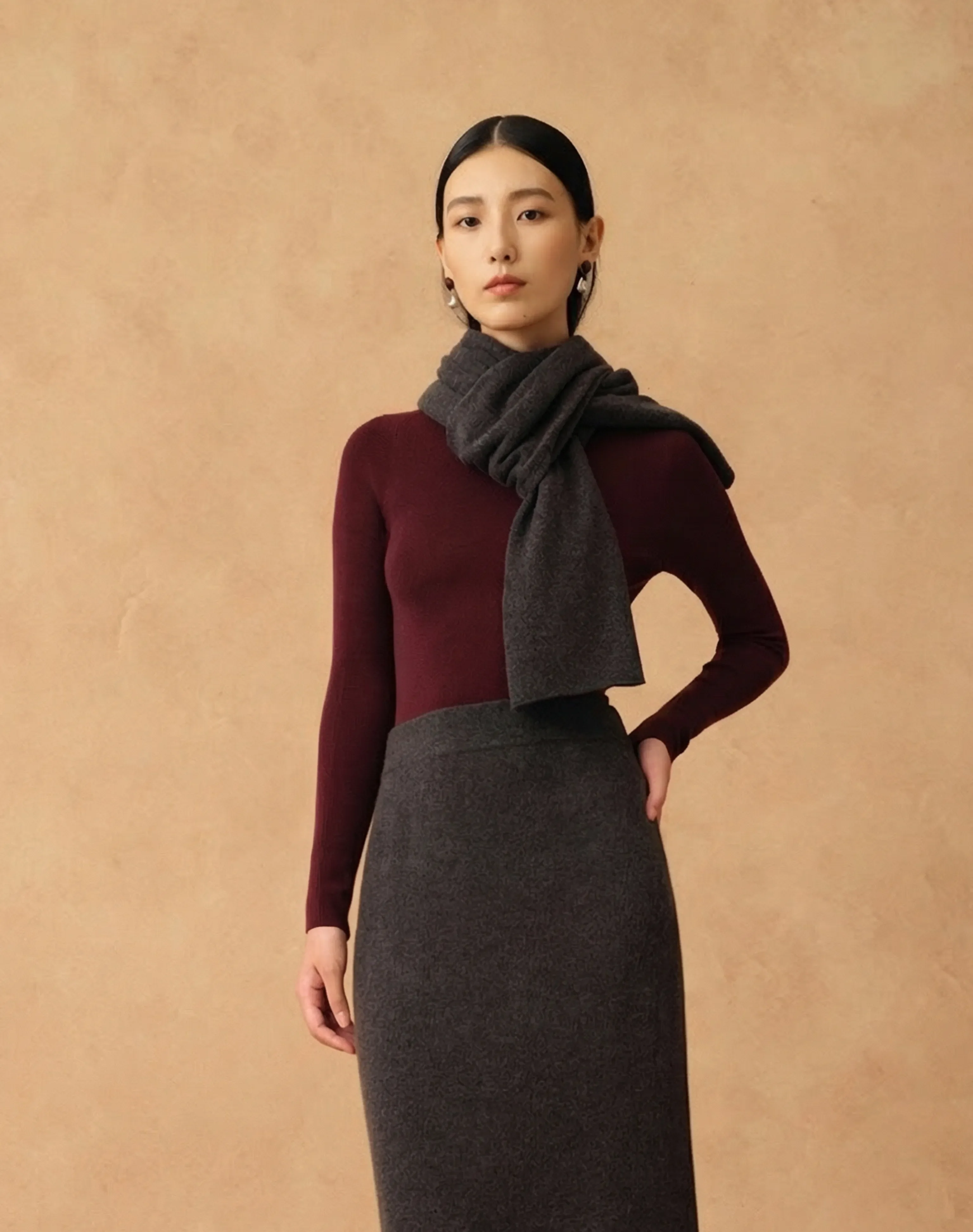 Alxa Baby Cashmere Oversized Scarf - Image 8