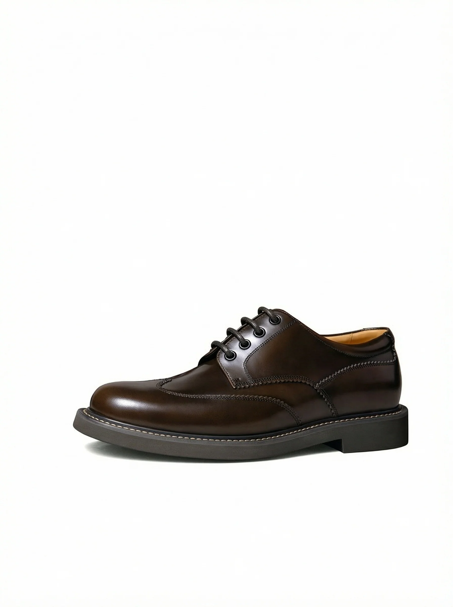 Apron-Toe Calf Leather Derby - Image 4