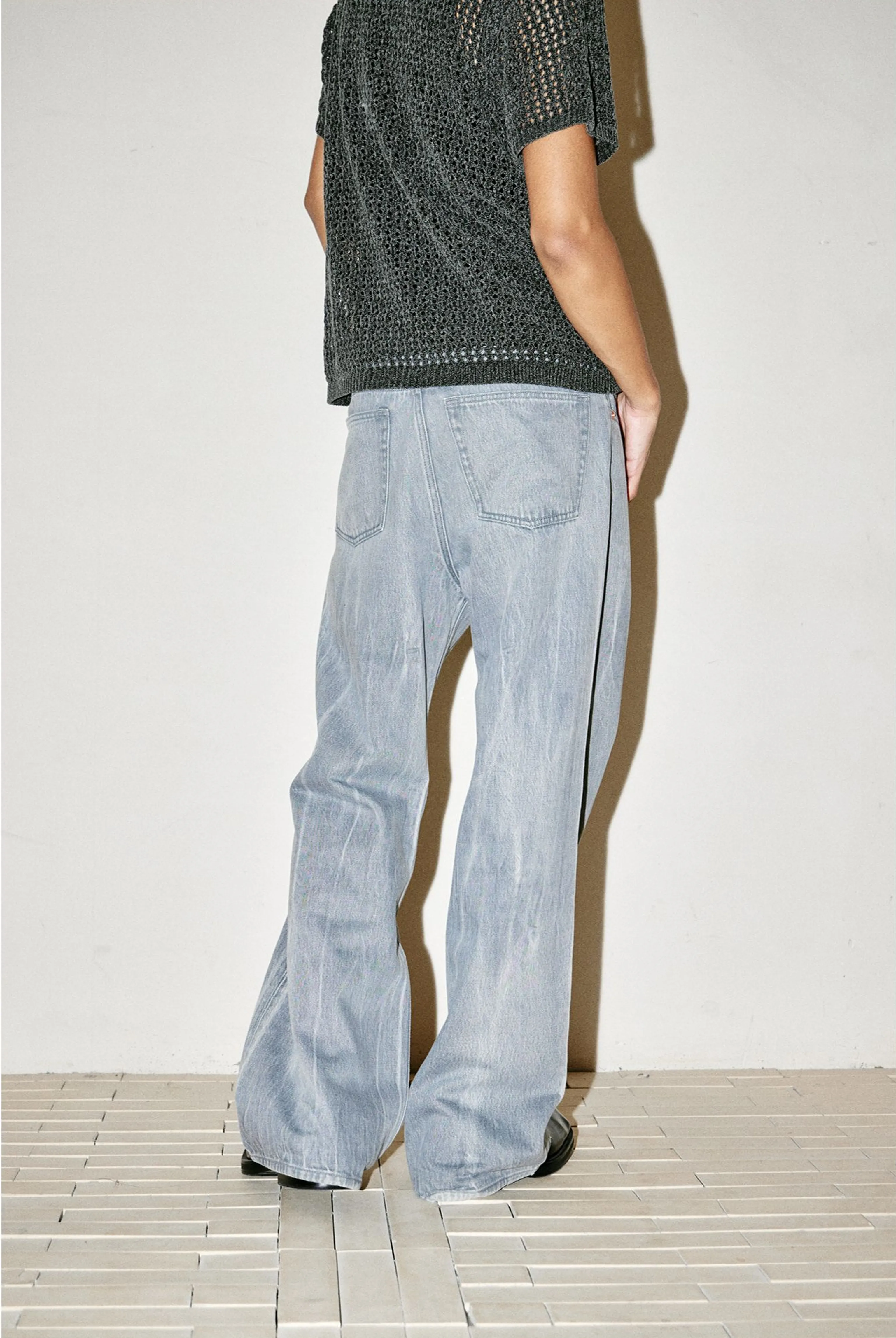 Ash Grey Straight-Leg Jeans - Image 6