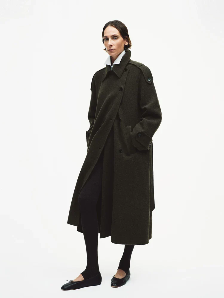Asymmetric Belted Coat - Image 2