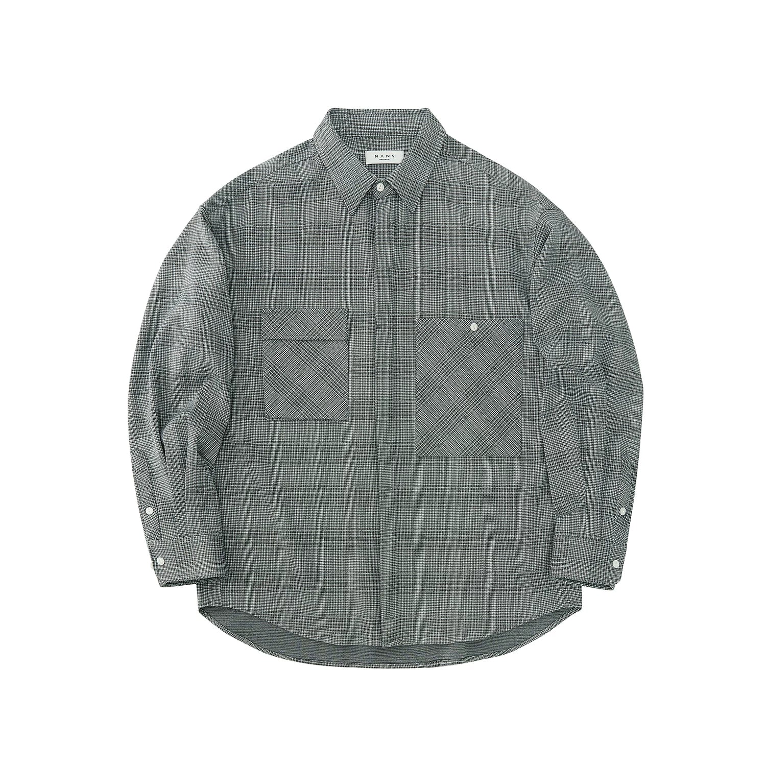 Asymmetric Check Overshirt - Image 6