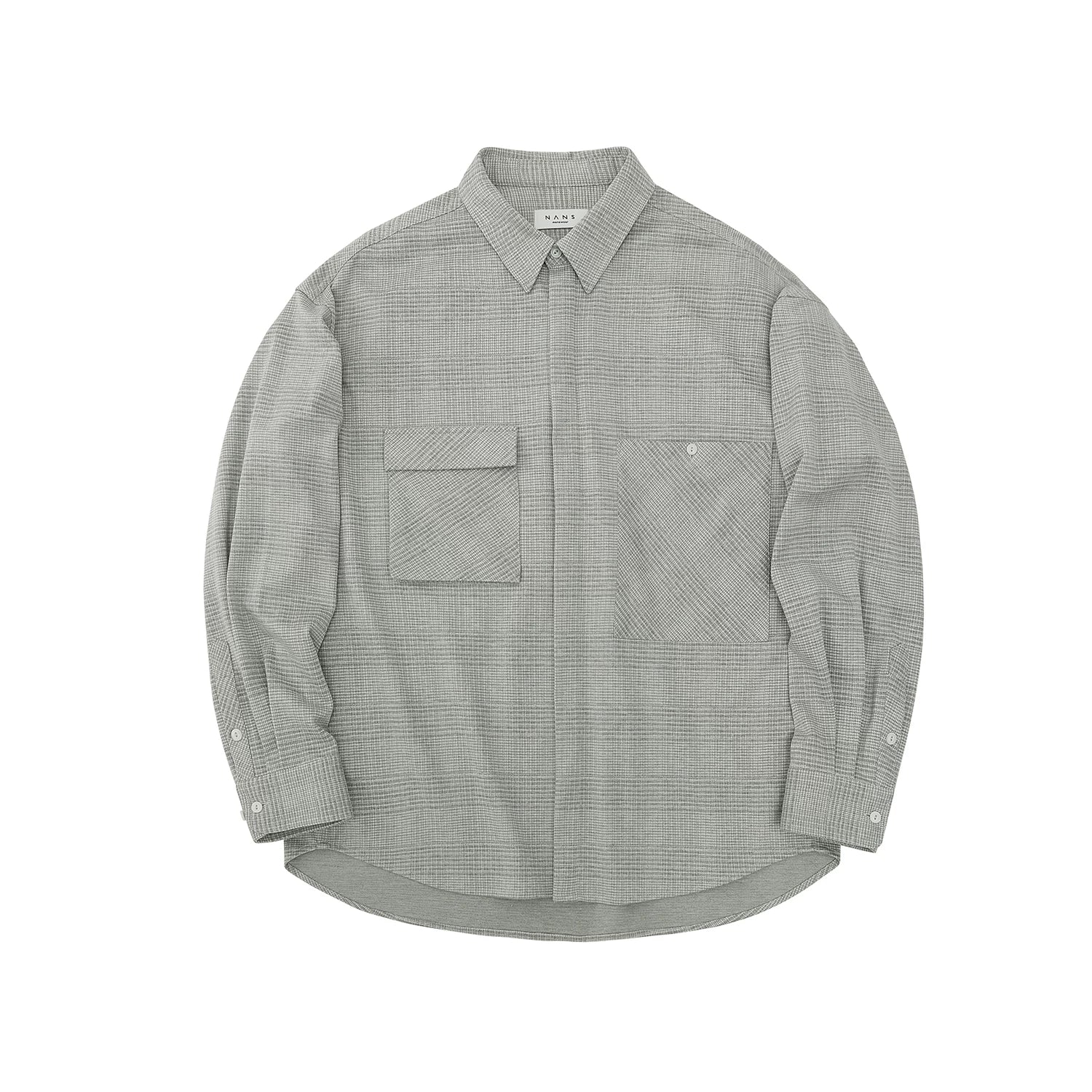 Asymmetric Check Overshirt - Image 7