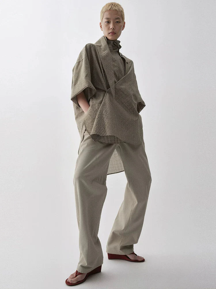 Asymmetric Check Tunic - Image 2