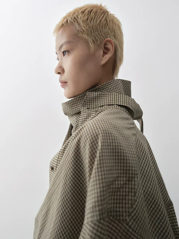 Asymmetric Check Tunic - Image 4