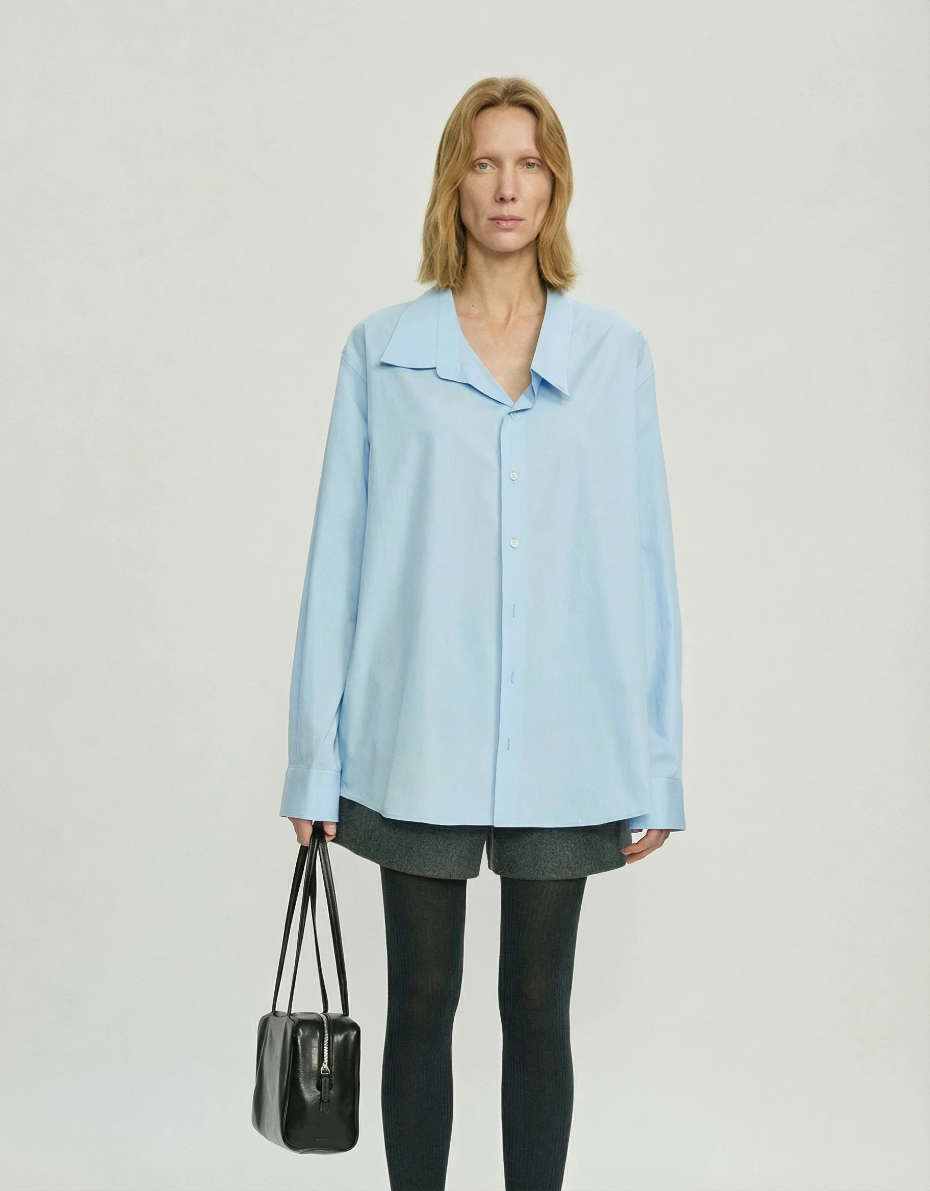 Asymmetric Collar Shirt - Image 3