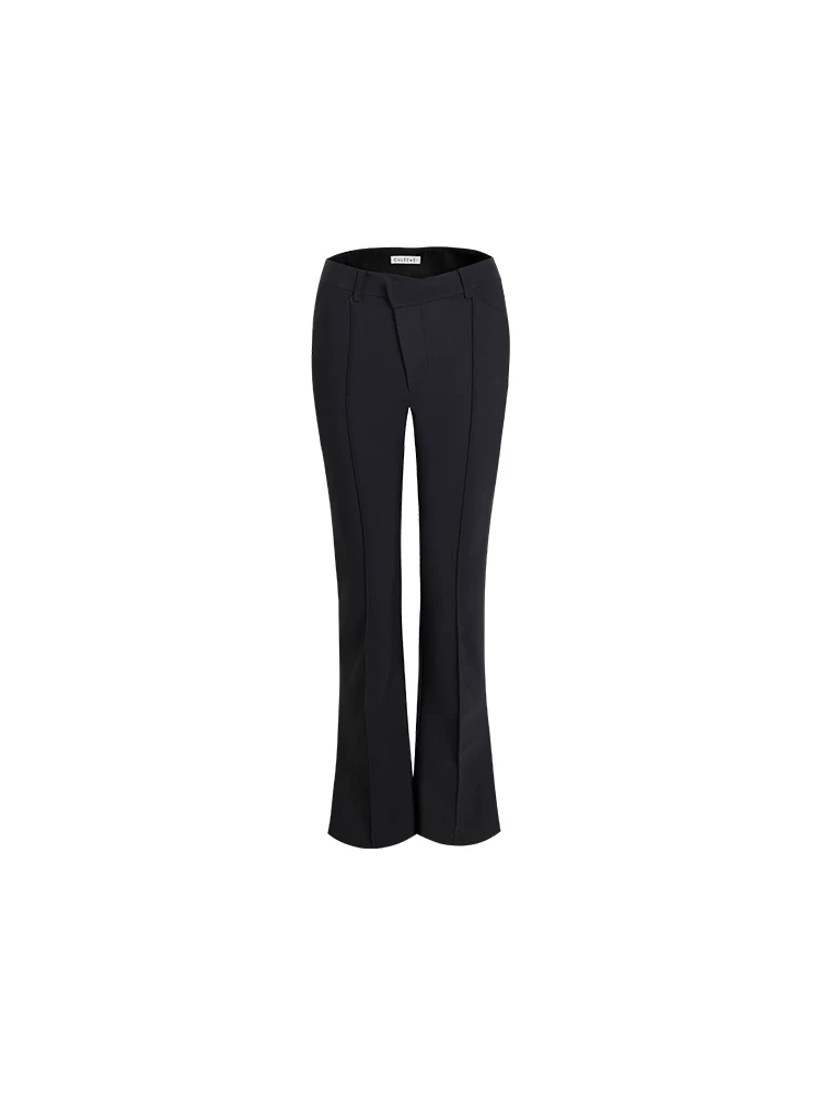 Asymmetric Flare Trousers - Image 2