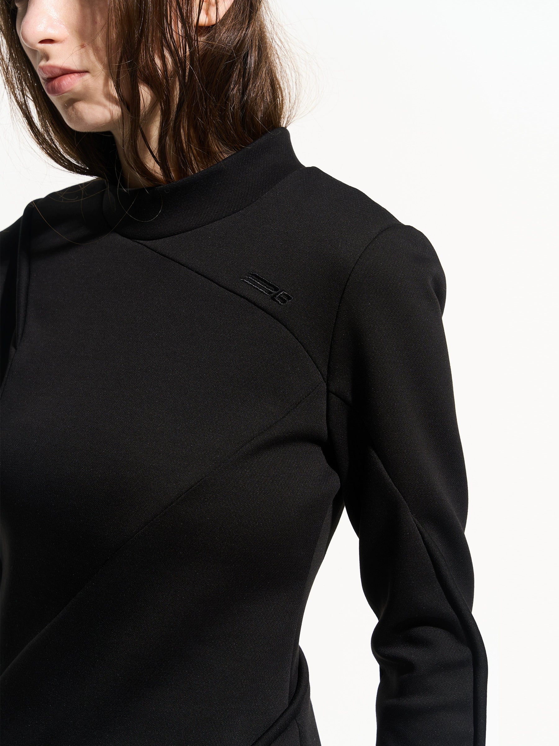 Asymmetric Layered Long-Sleeve Top - Image 2