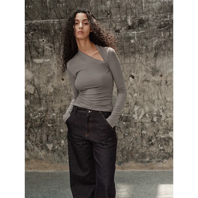 Asymmetric Long-Sleeve Top - Image 3