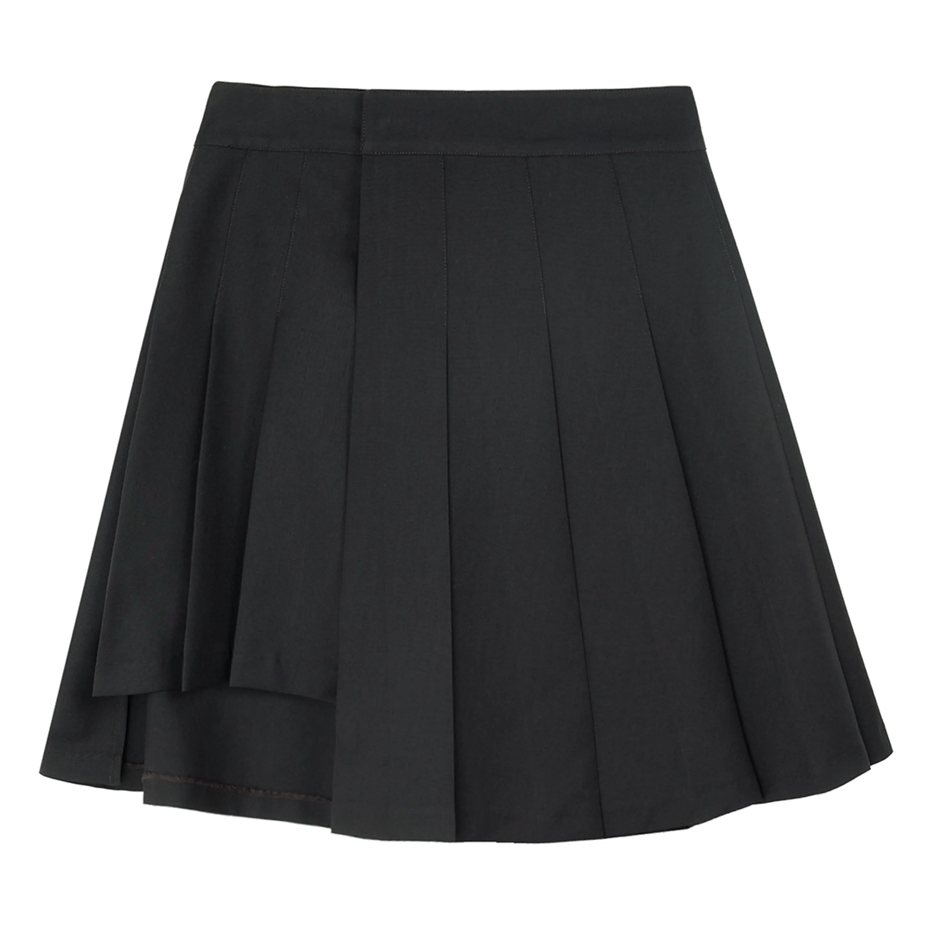 Asymmetric Pleated A-Line Skirt - Image 7