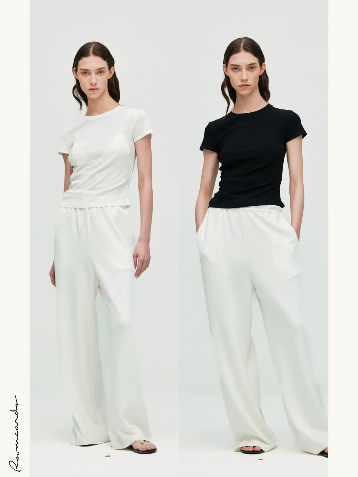 Asymmetric Pleated Cotton Tee - Image 4