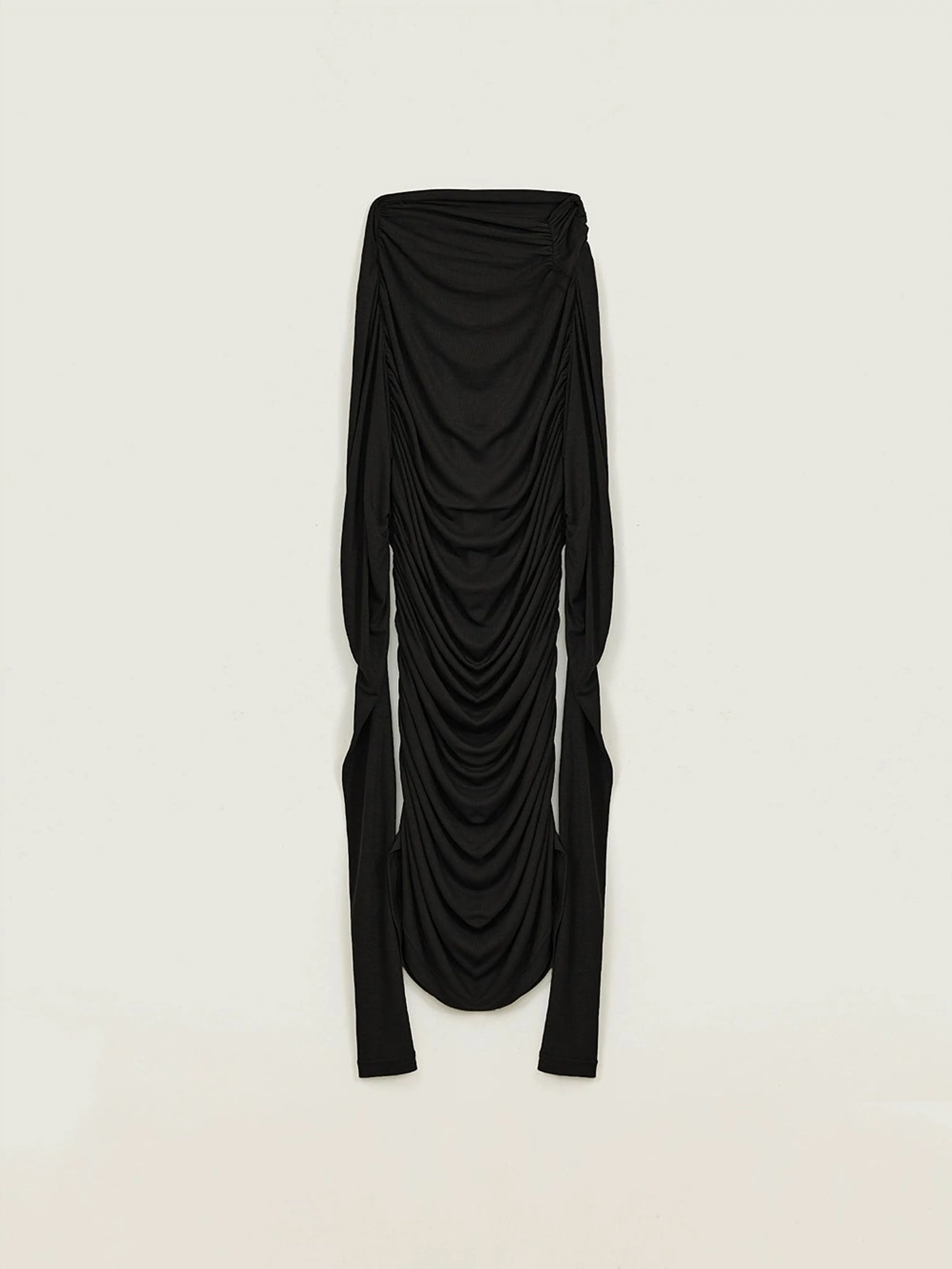 Asymmetric Ruched Mock-Neck Top - Image 5