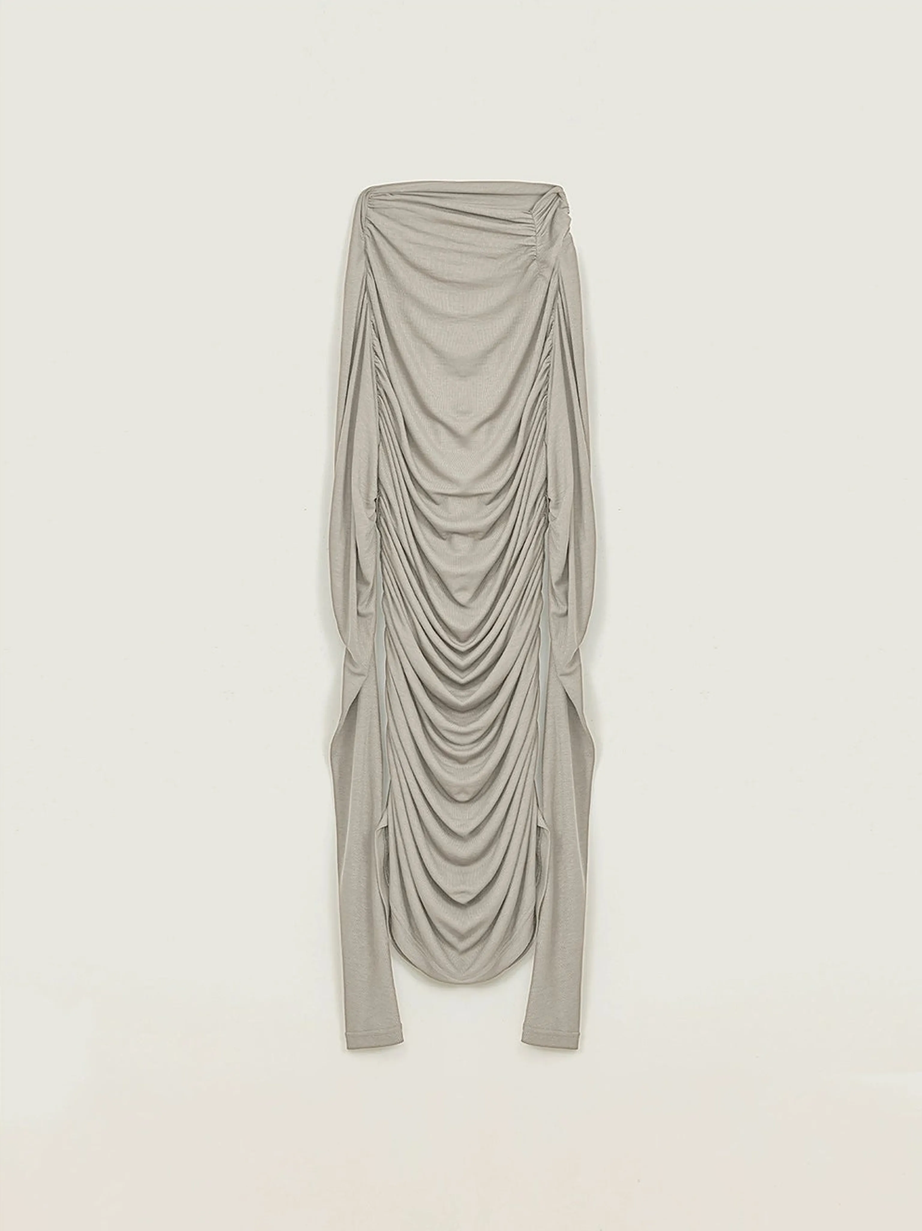 Asymmetric Ruched Mock-Neck Top - Image 7