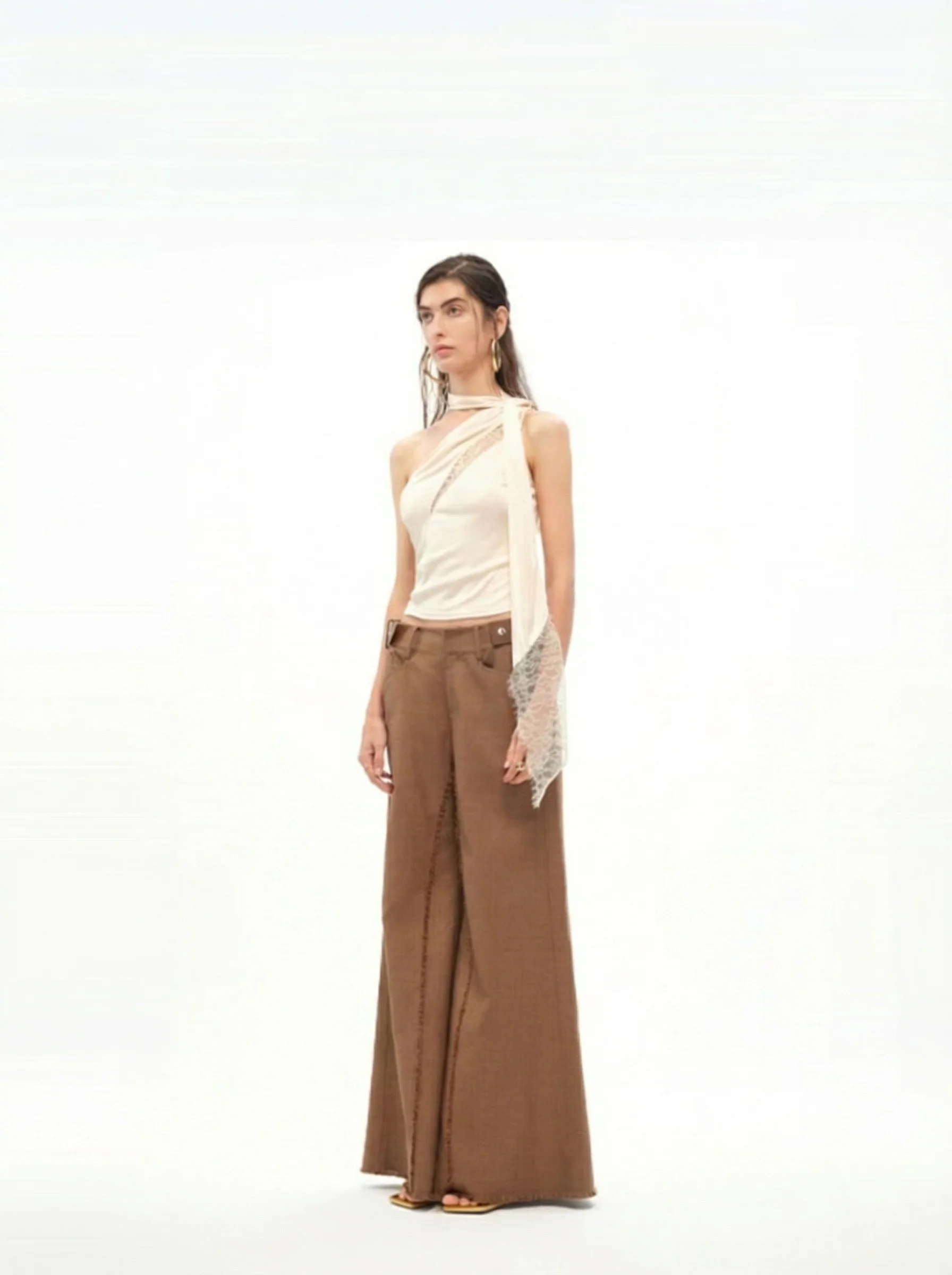 Asymmetric Scarf Top - Image 2
