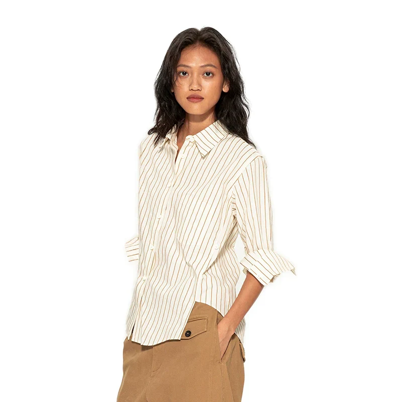 Asymmetric Striped Shirt - Image 3