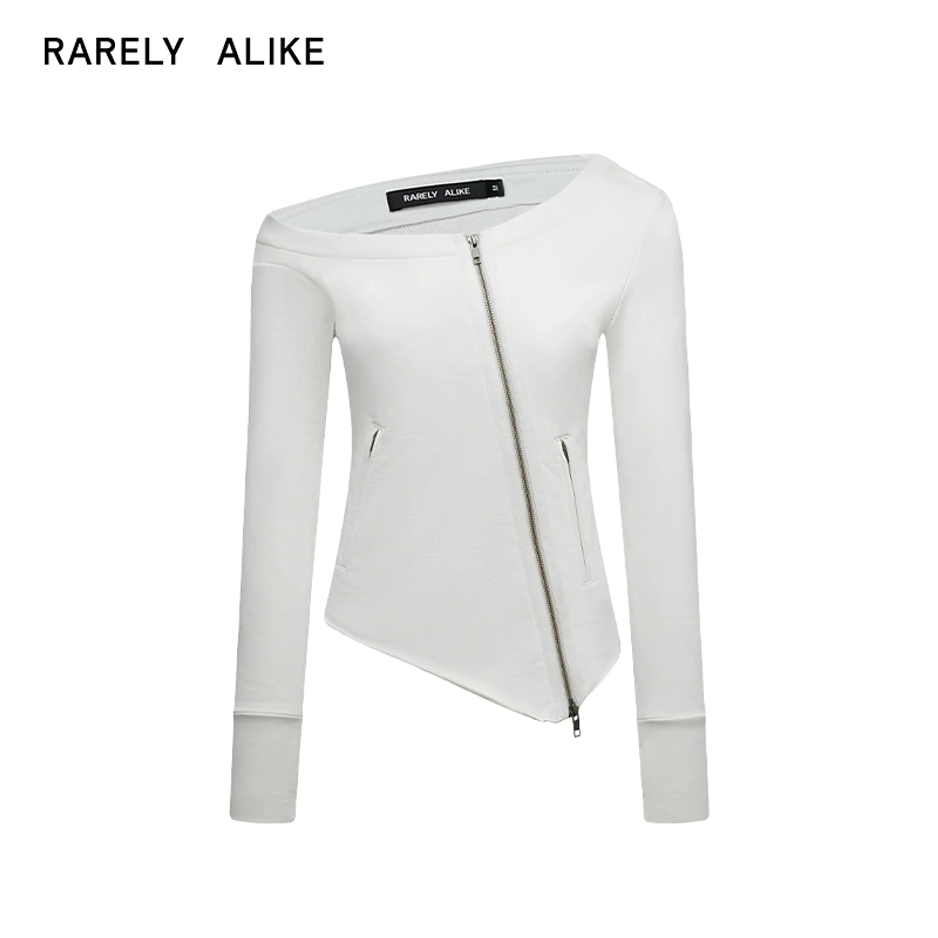 Asymmetrical Off-Shoulder Sweatshirt - Image 6
