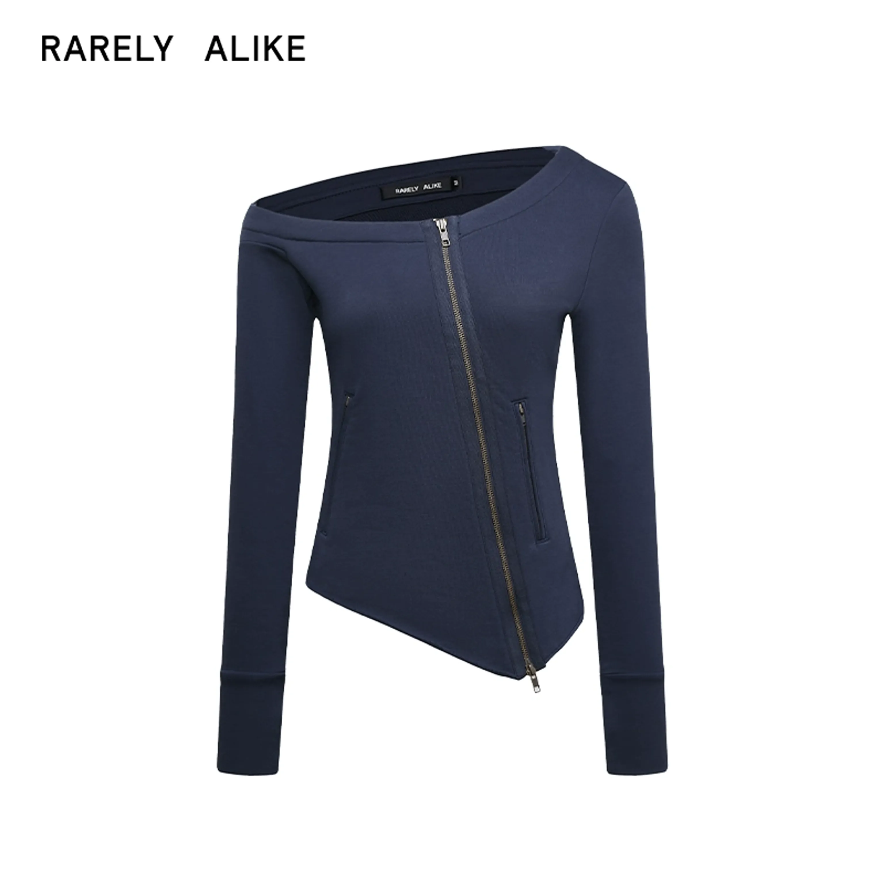 Asymmetrical Off-Shoulder Sweatshirt - Image 7