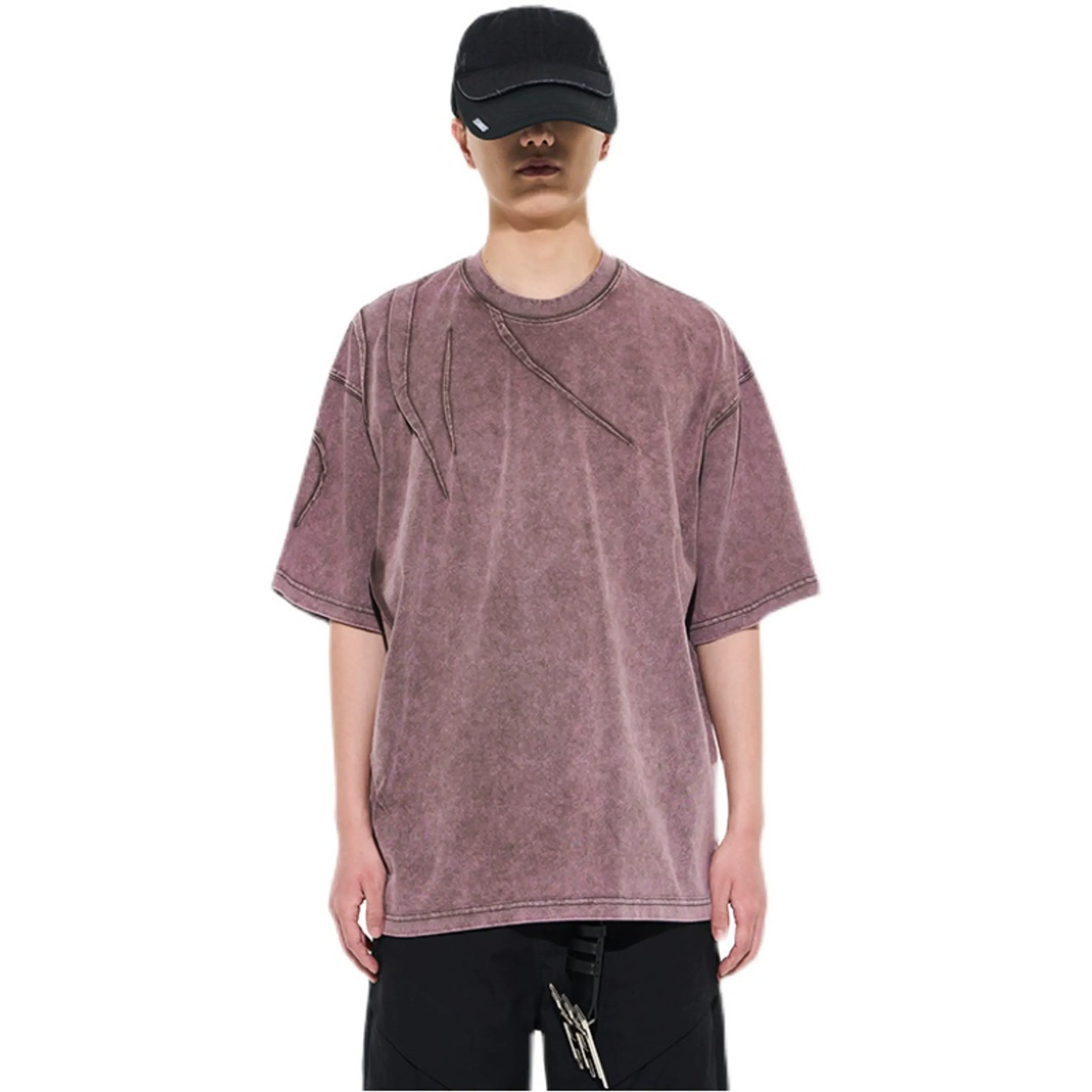 Asymmetrical Pleat T-Shirt - Image 5