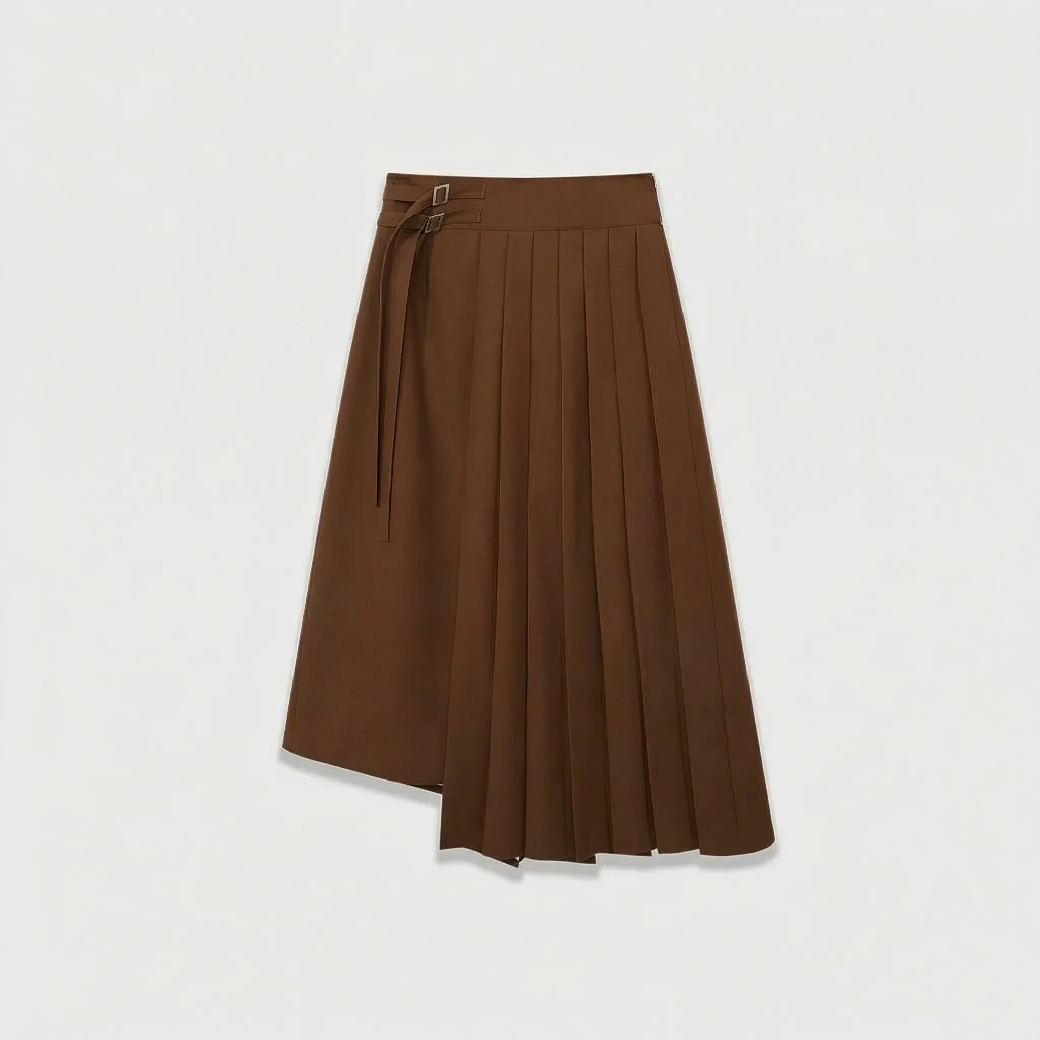 Asymmetrical Pleated Skirt - Image 6
