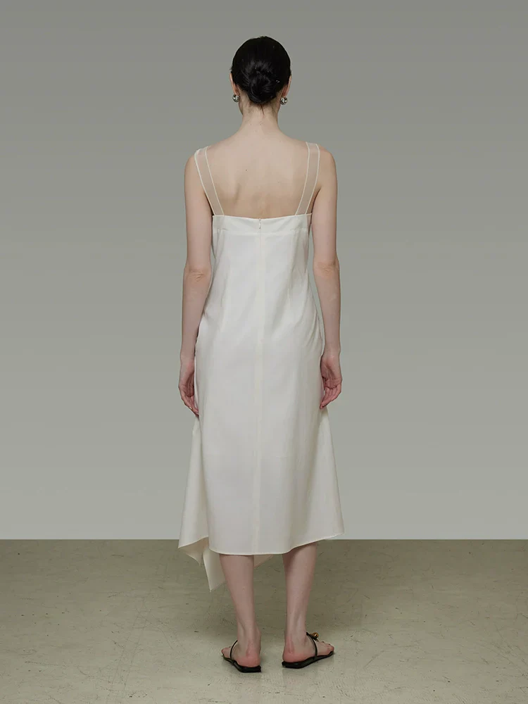 Asymmetrical Strap Midi Dress - Image 3