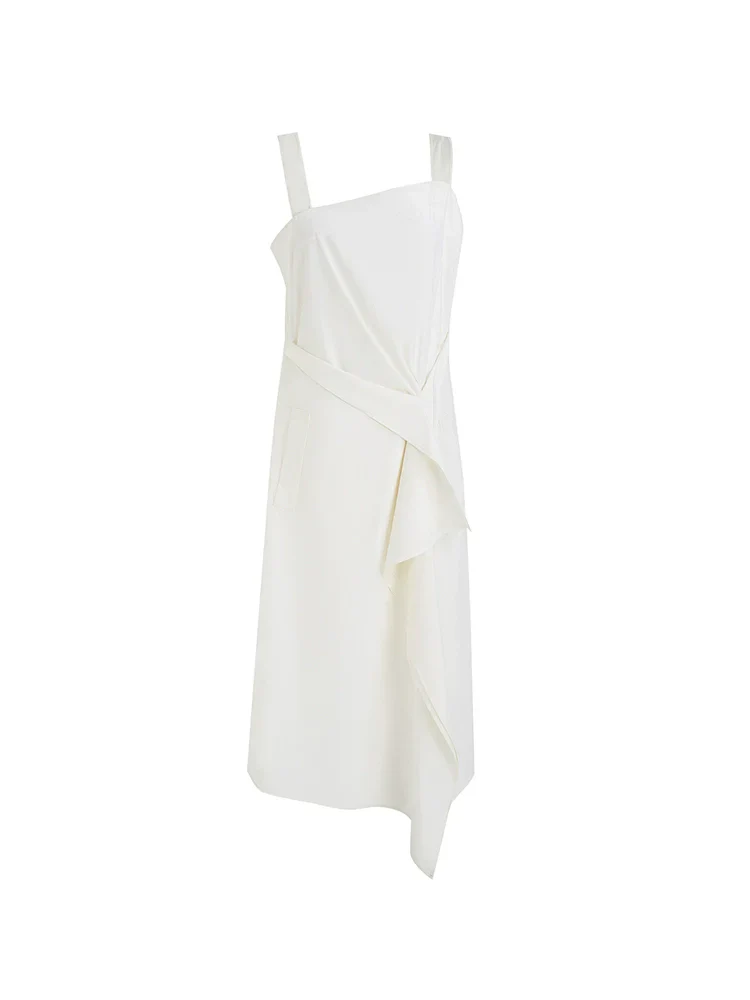 Asymmetrical Strap Midi Dress - Image 4