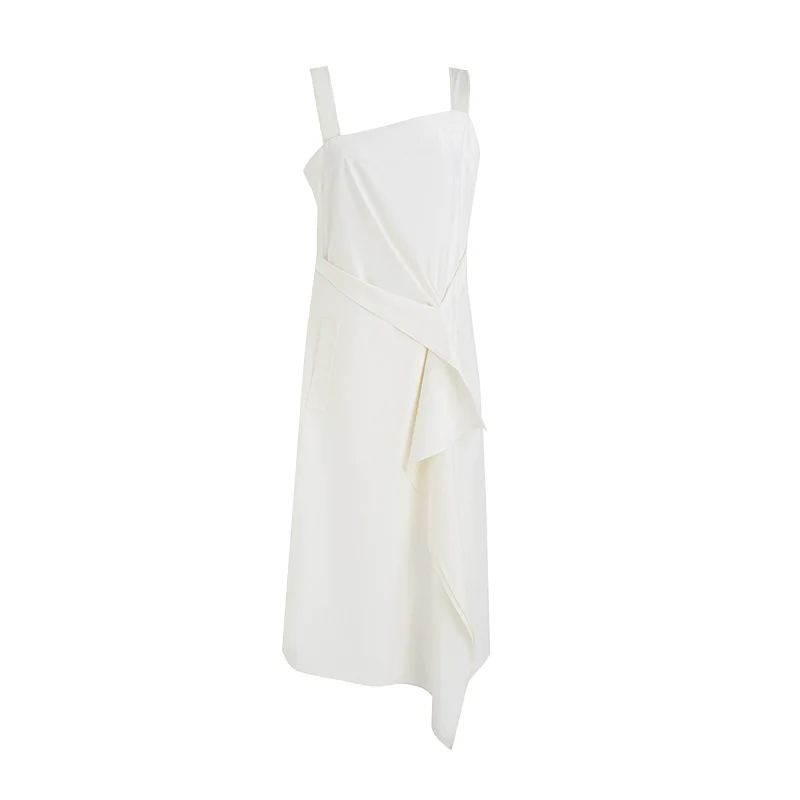 Asymmetrical Strap Midi Dress - Image 5