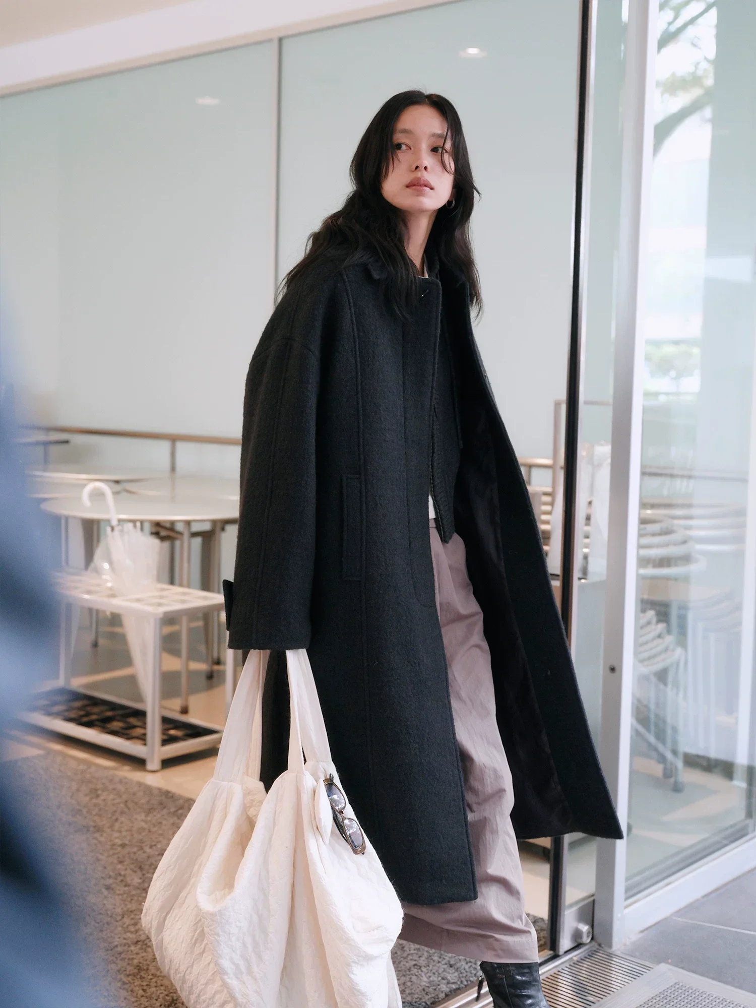 Australian Merino Wool Cocoon Coat - Image 2