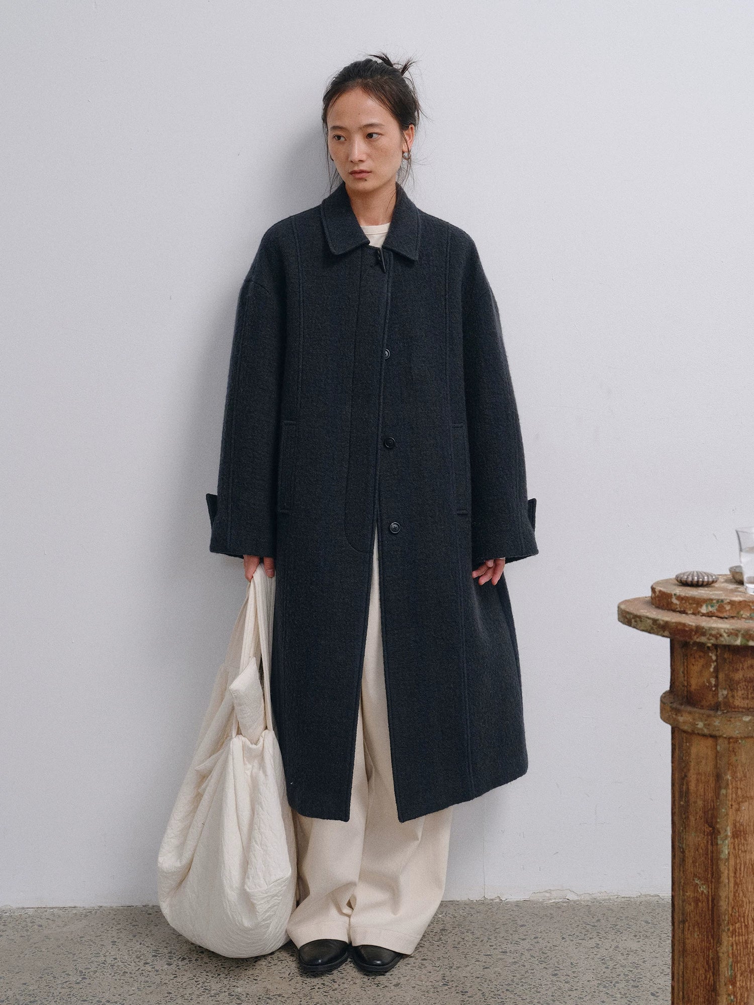Australian Merino Wool Cocoon Coat - Image 6