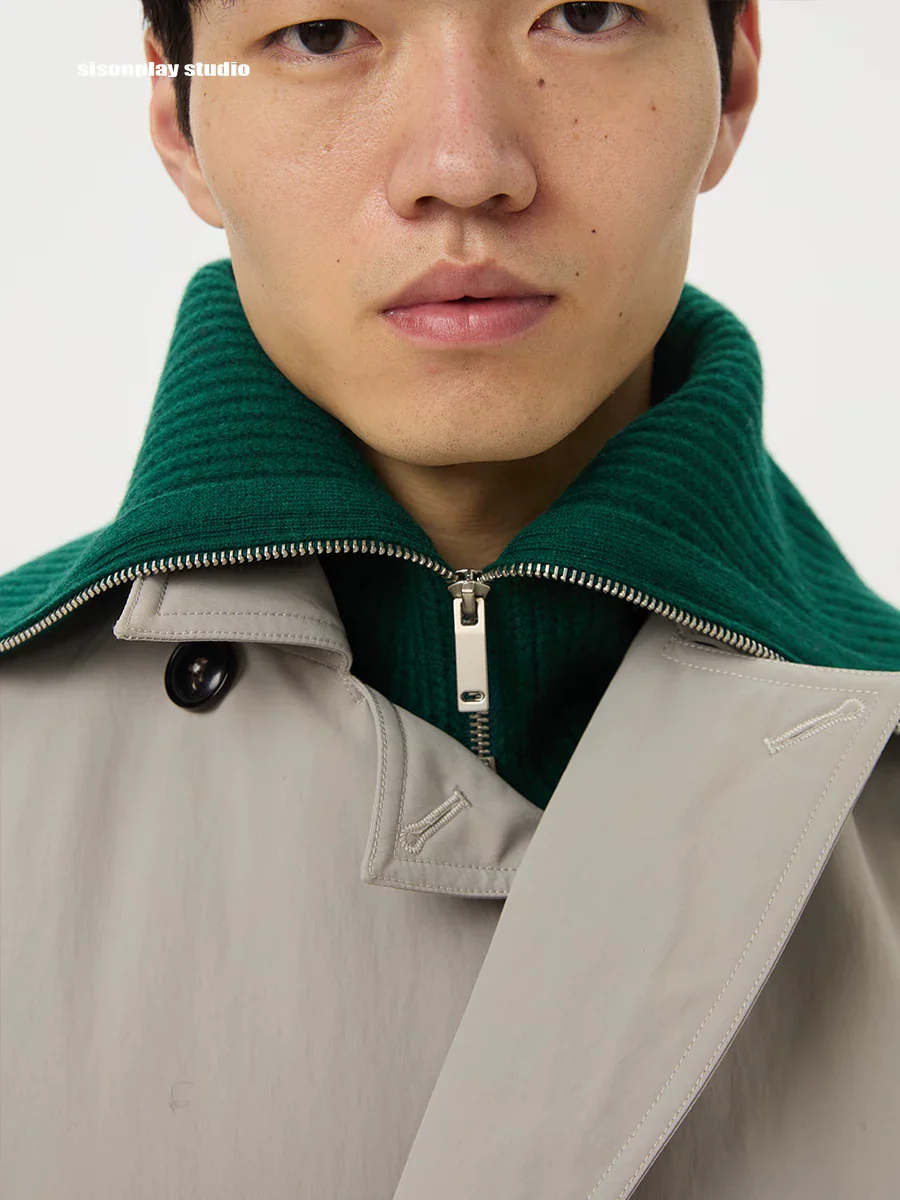 Australian Wool Zip Collar Scarf - Image 2