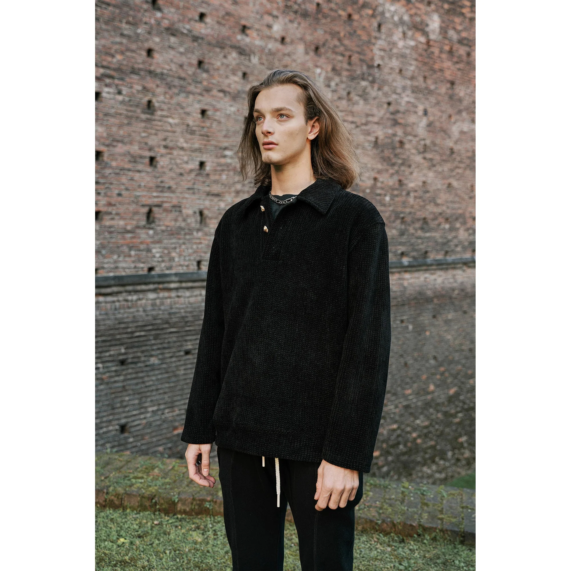 Autumn Knitted Polo Shirt - Image 2