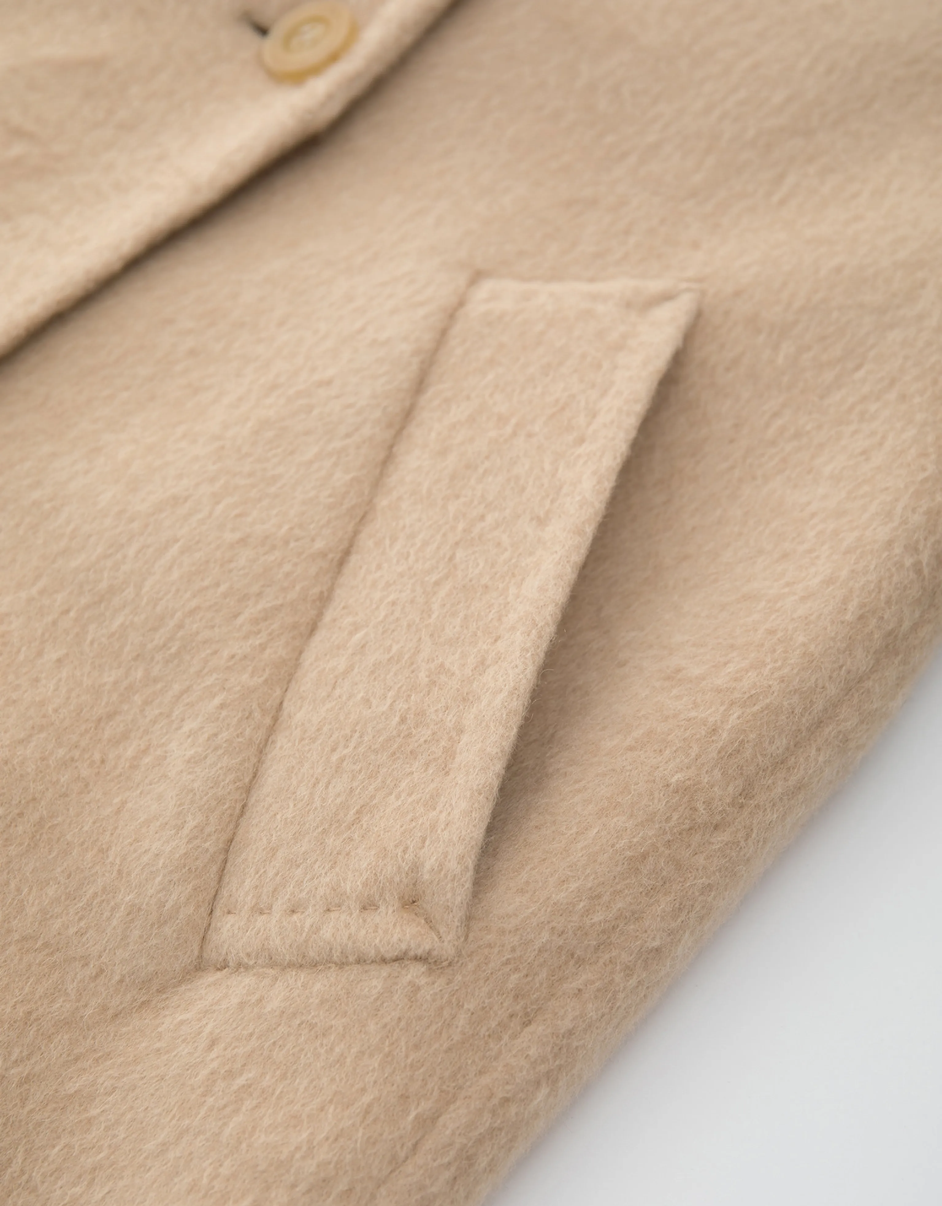 Baby Camel Hair Belted Coat - Image 6