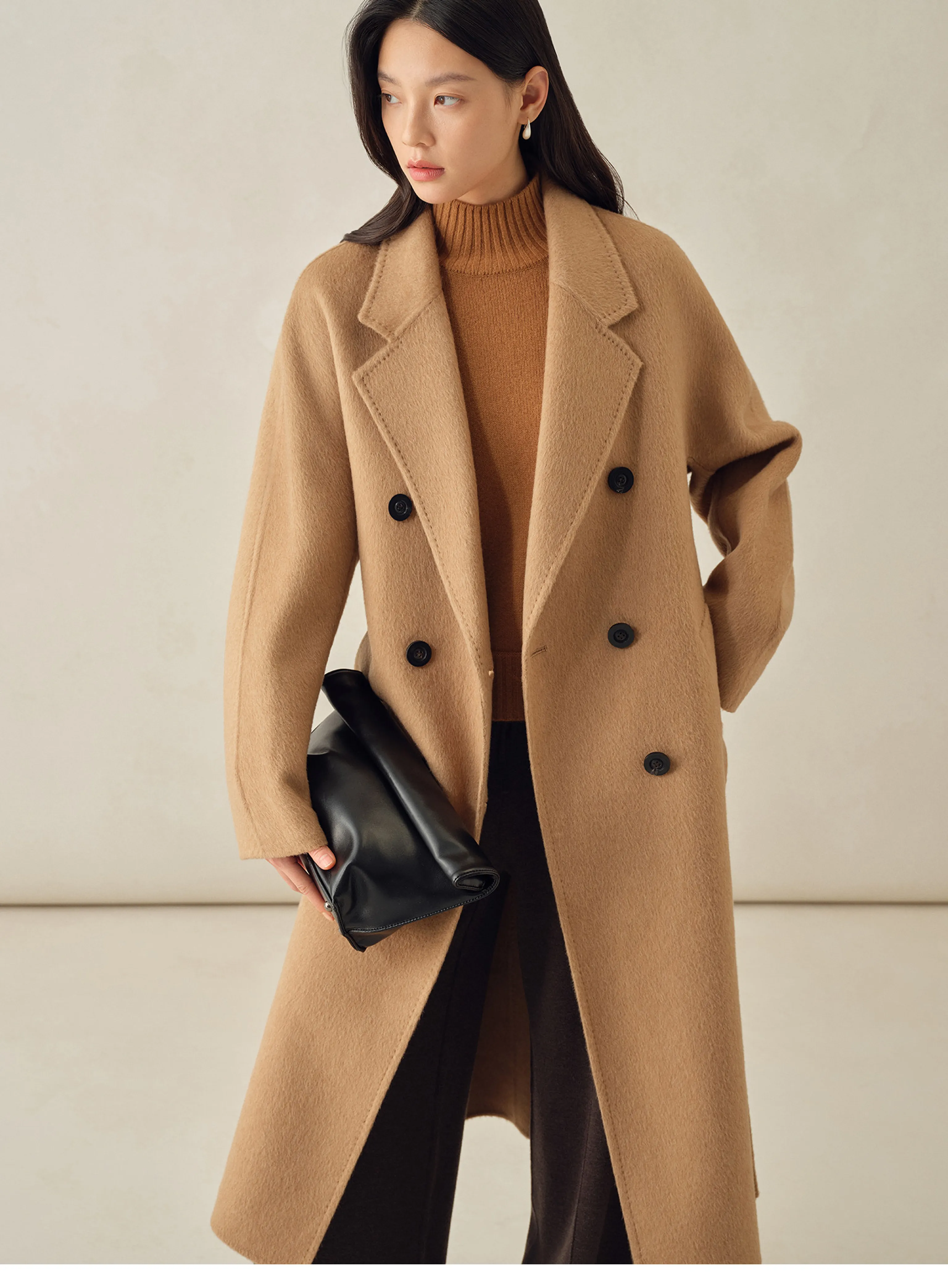 Baby Camel Hair Belted Coat - Image 8