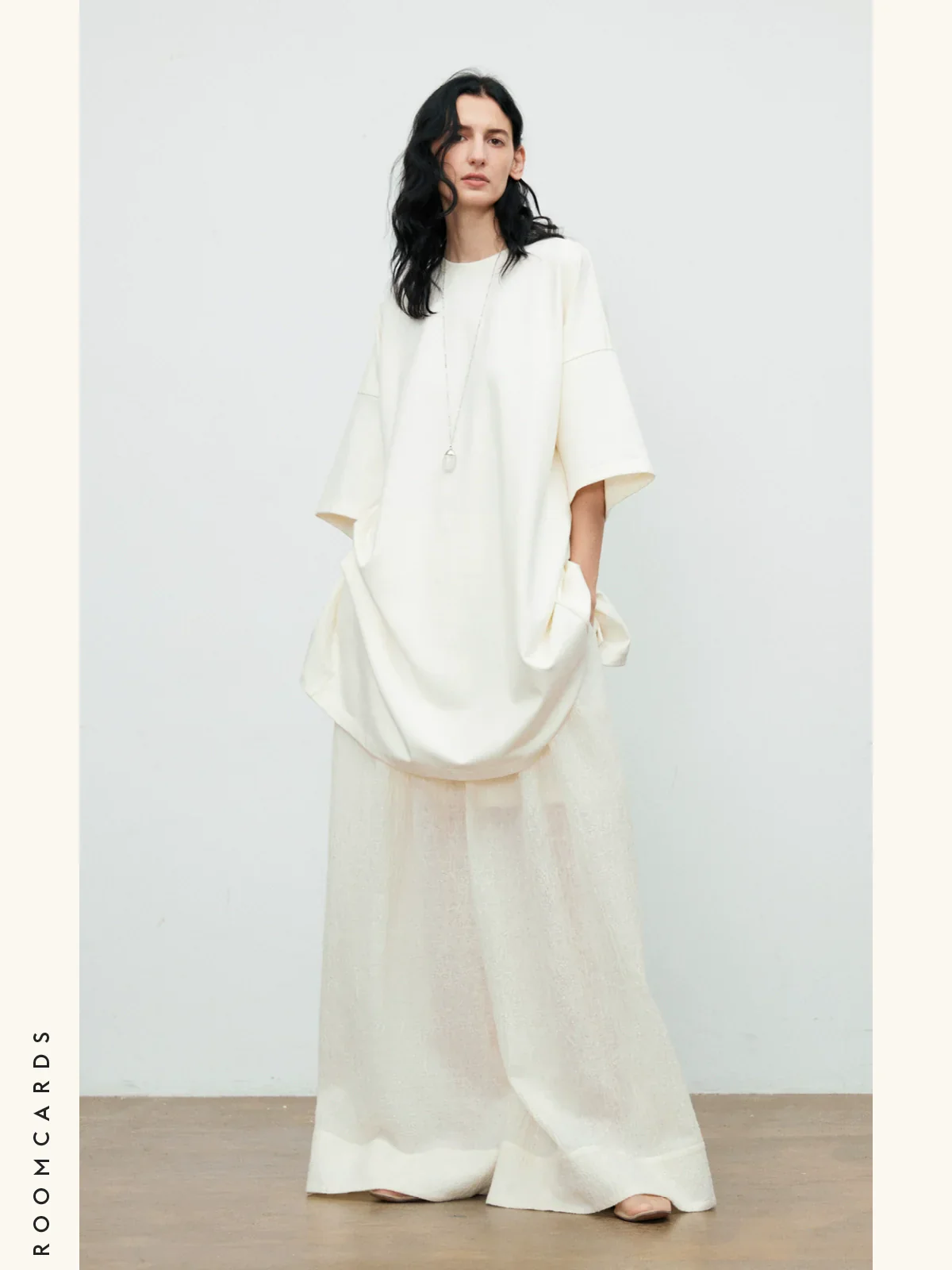 Back-Slit Oversized Tee Dress
