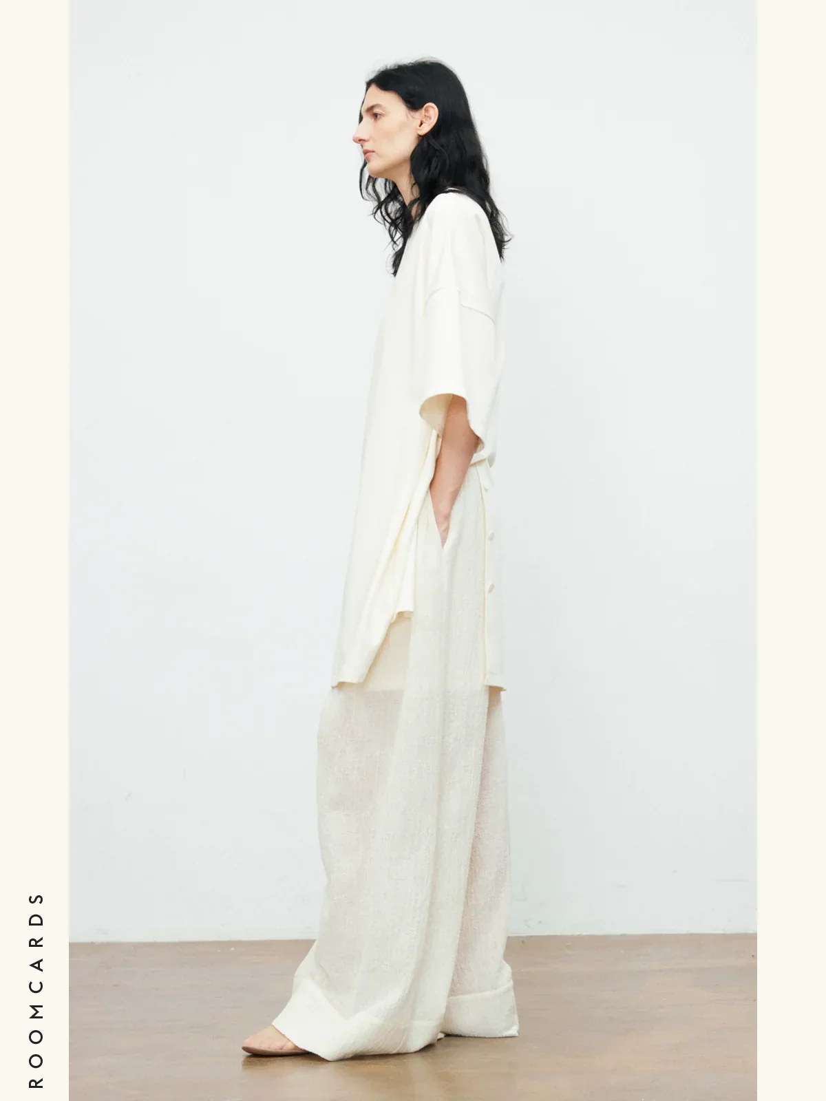 Back-Slit Oversized Tee Dress - Image 4