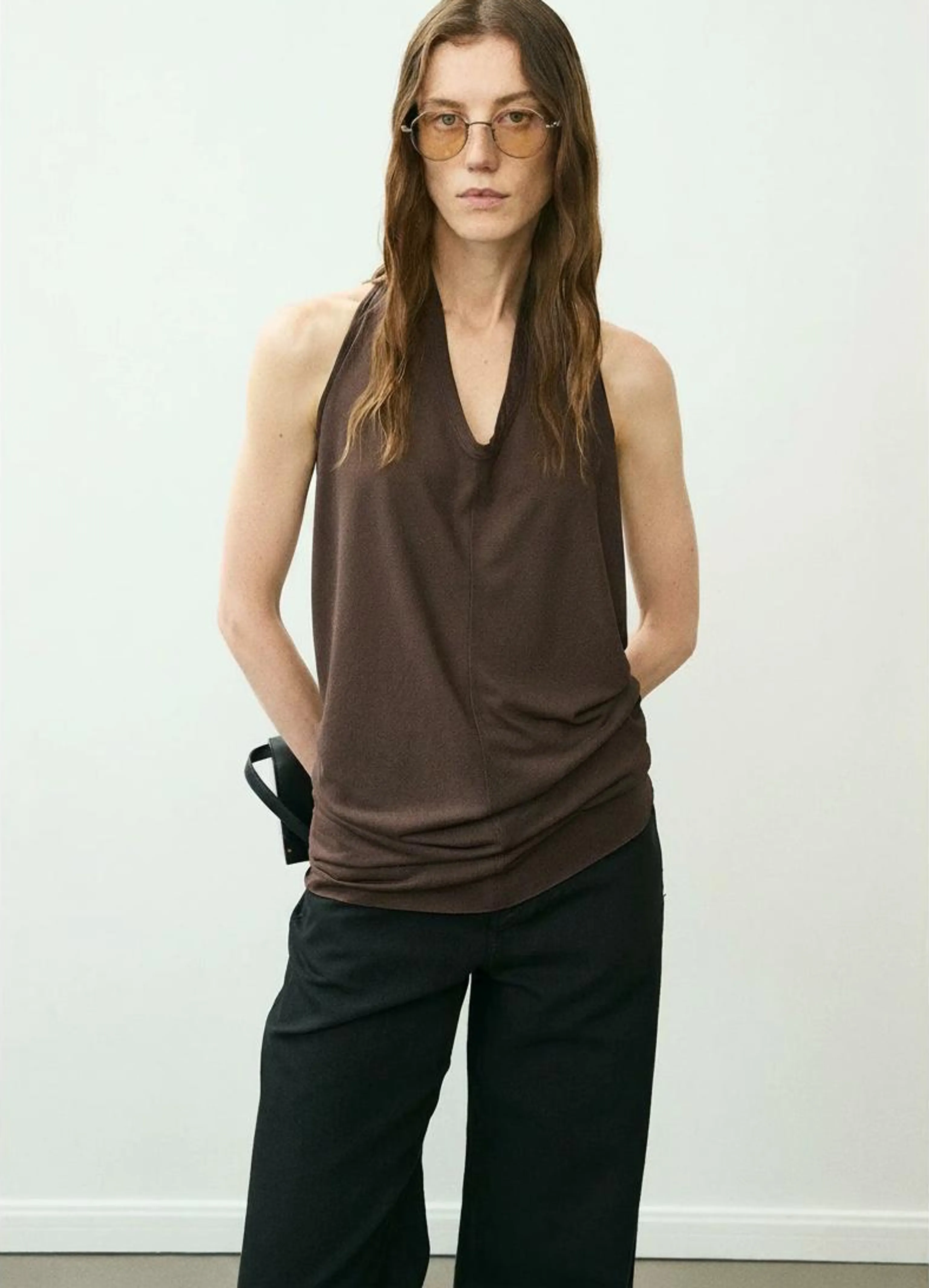 Backless Acetate Halter Top - Image 2
