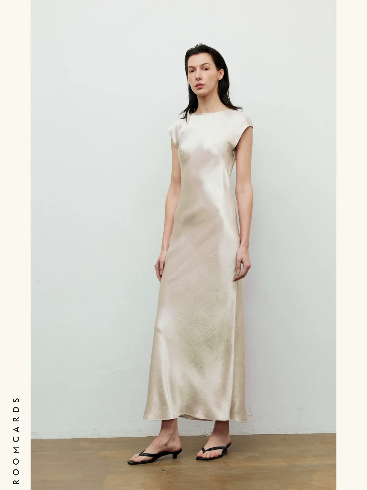 Backless Acetate Slip Dress - Image 3