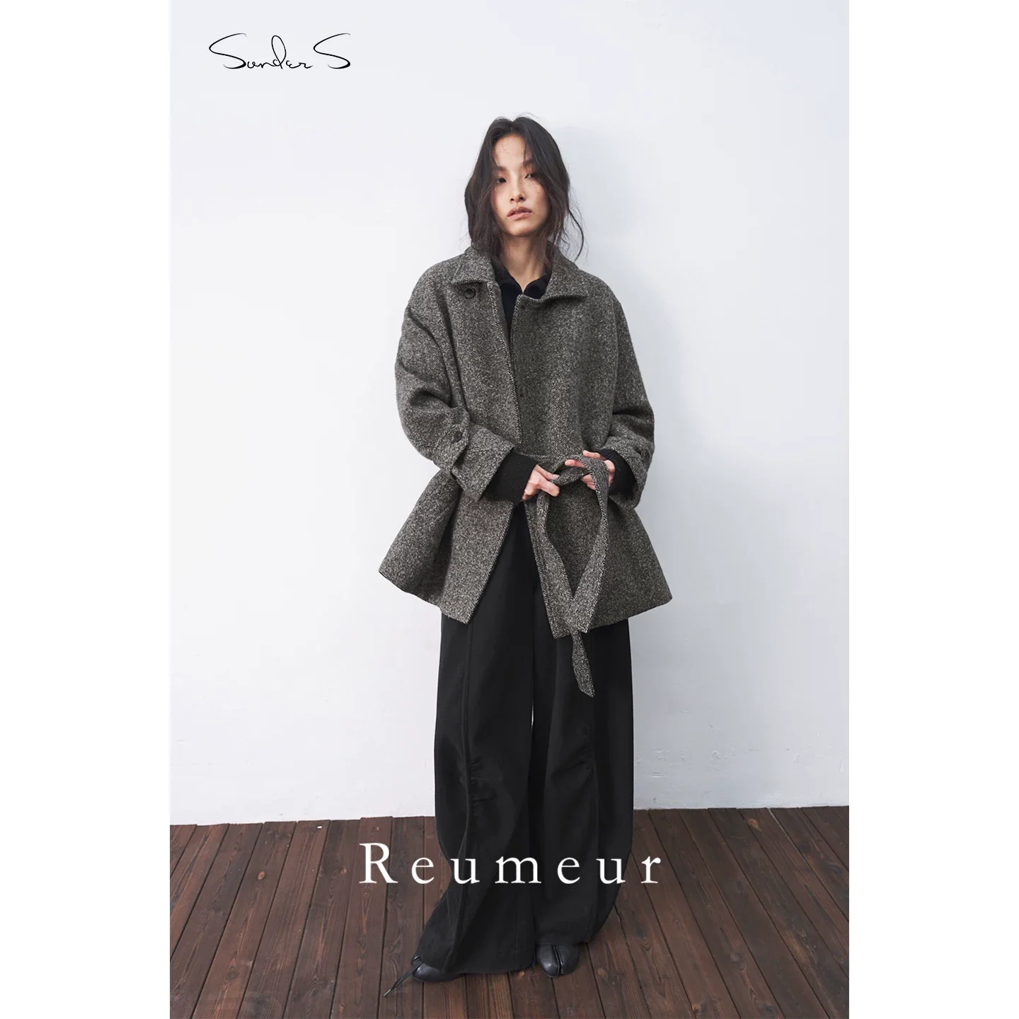 Balance Memory Twill Wool Belted Coat - Image 4