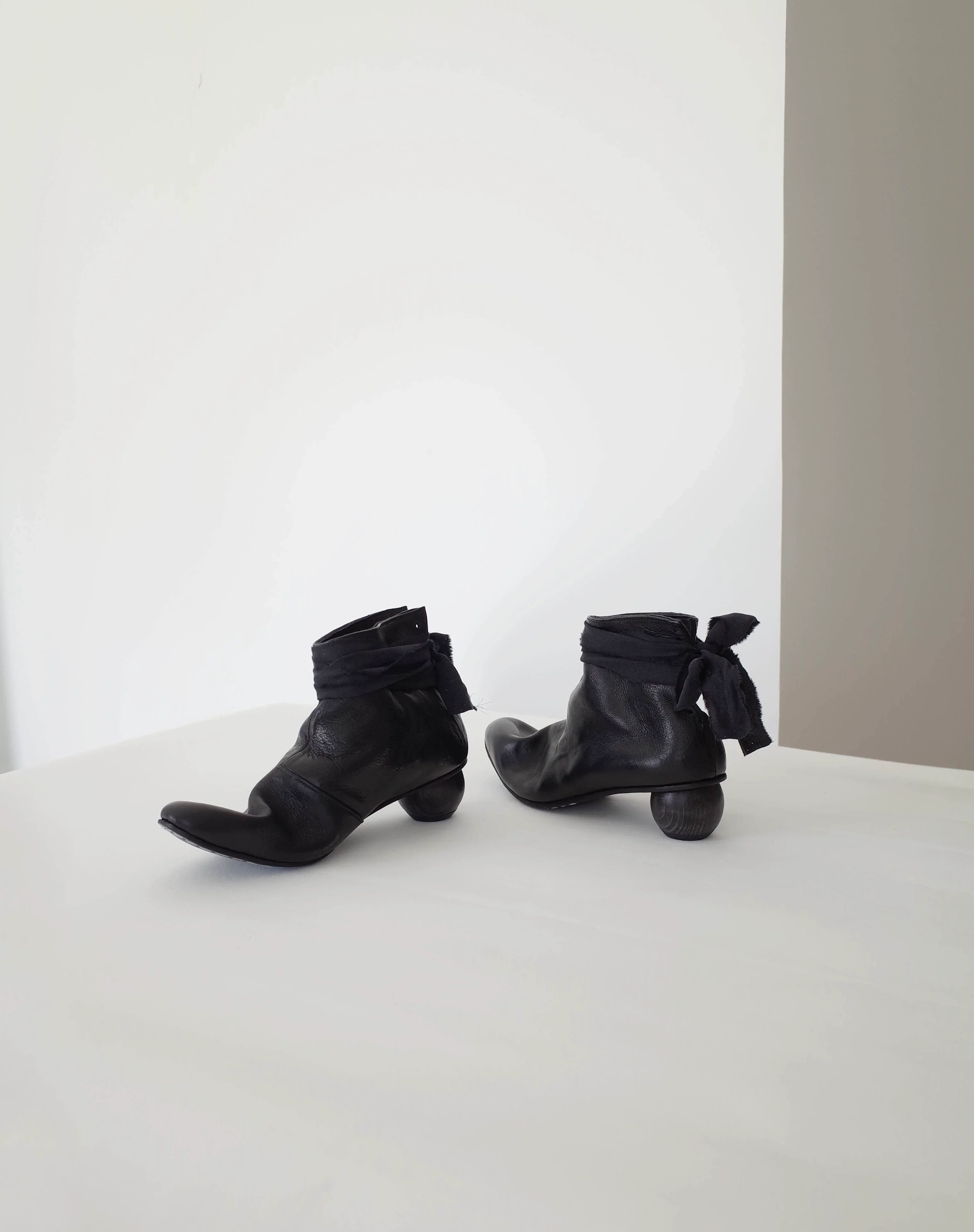 Ball-Heel Lace-Up Ankle Boots - Image 2