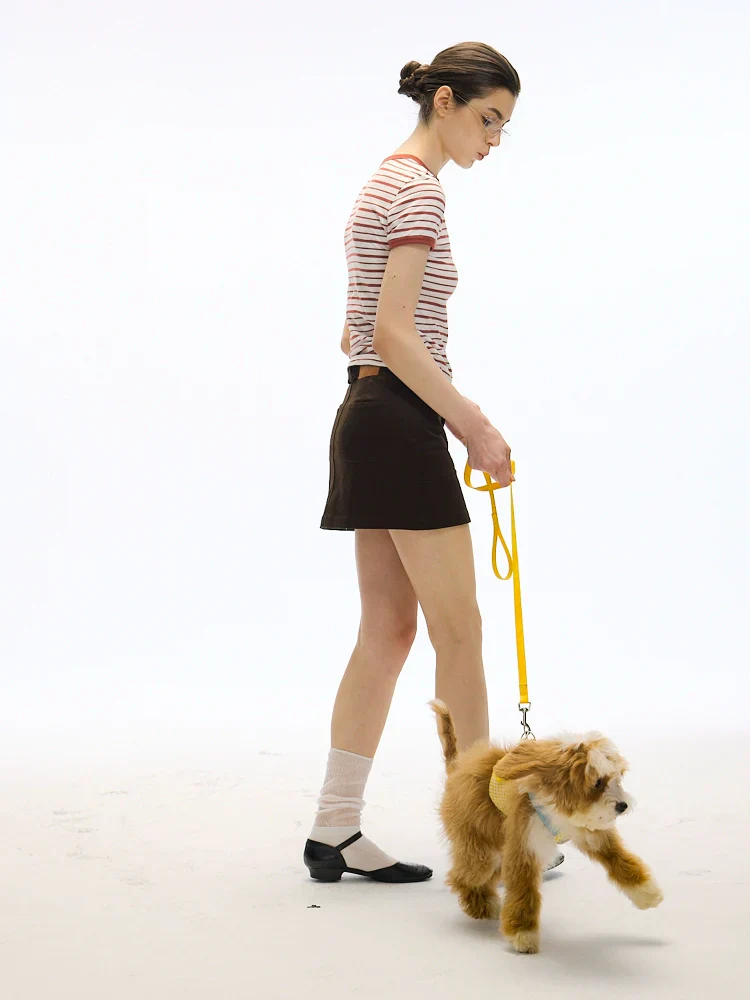 Bamboo Cotton Striped Crewneck Tee - Image 3
