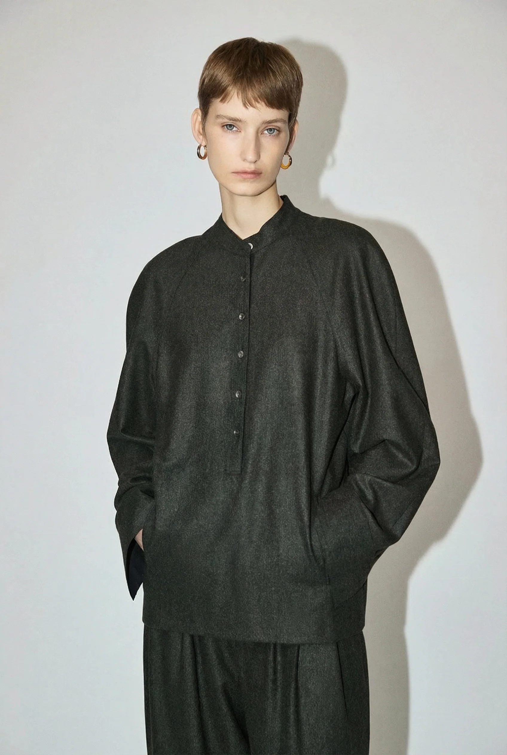 Band-Collar Wool Set - Image 2
