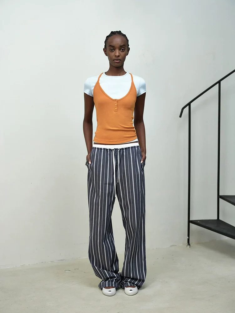 Basic Button Placket Vest - Image 2