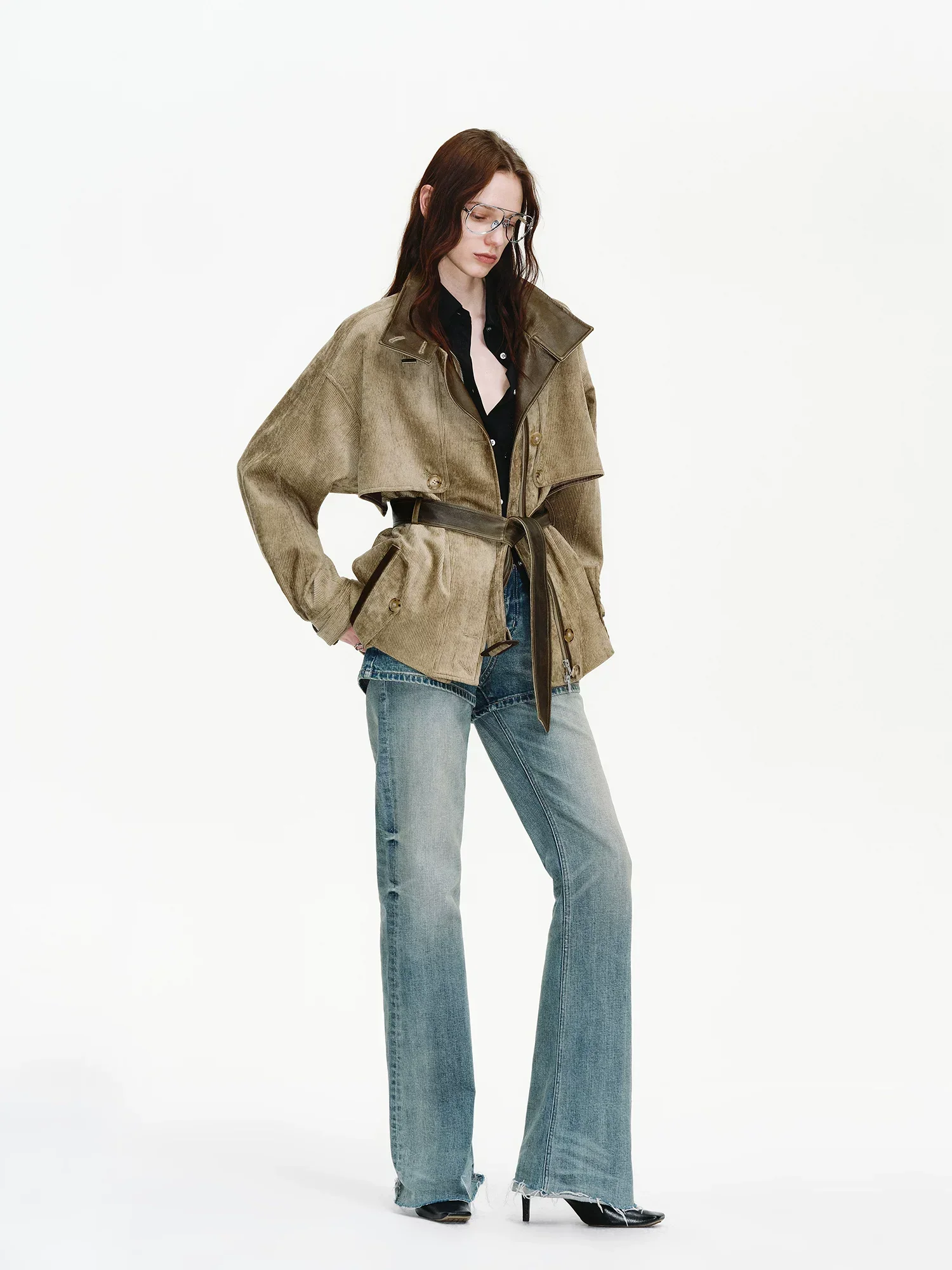 Belted Corduroy Jacket - Image 2