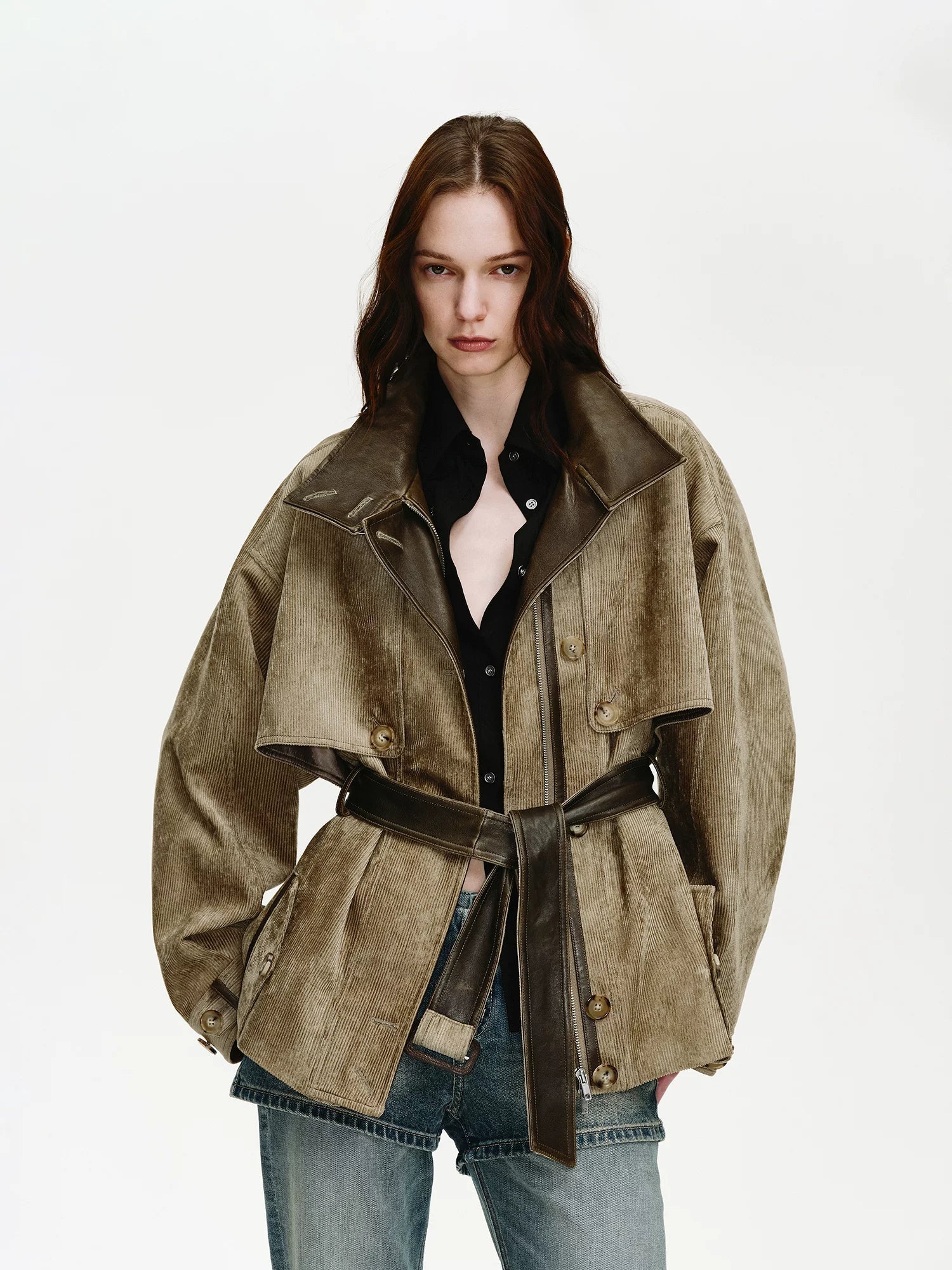 Belted Corduroy Jacket - Image 6