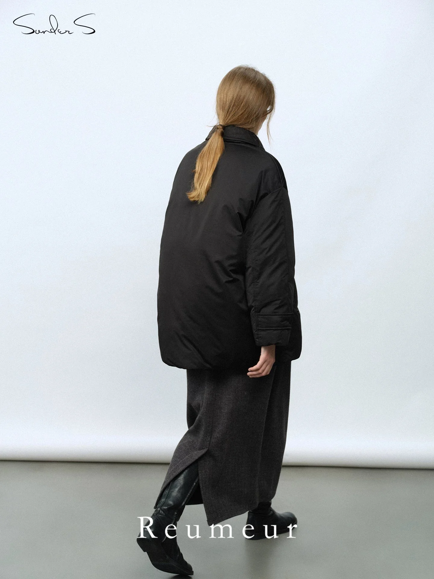 Belted Down Coat - Image 3