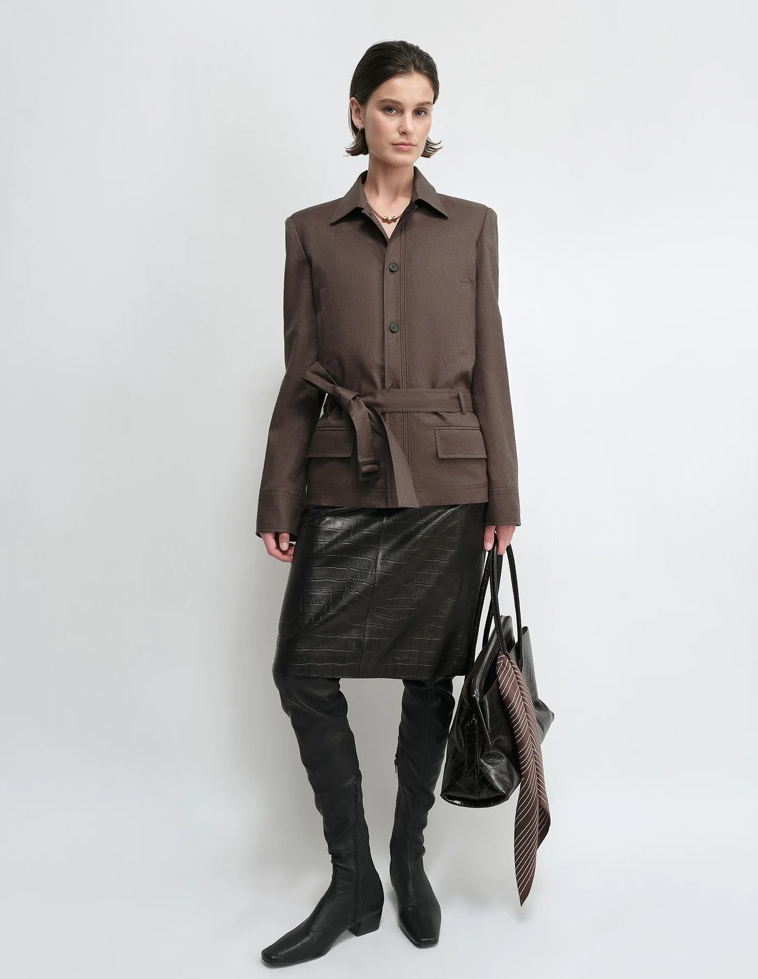 Belted Linen Jacket - Image 2