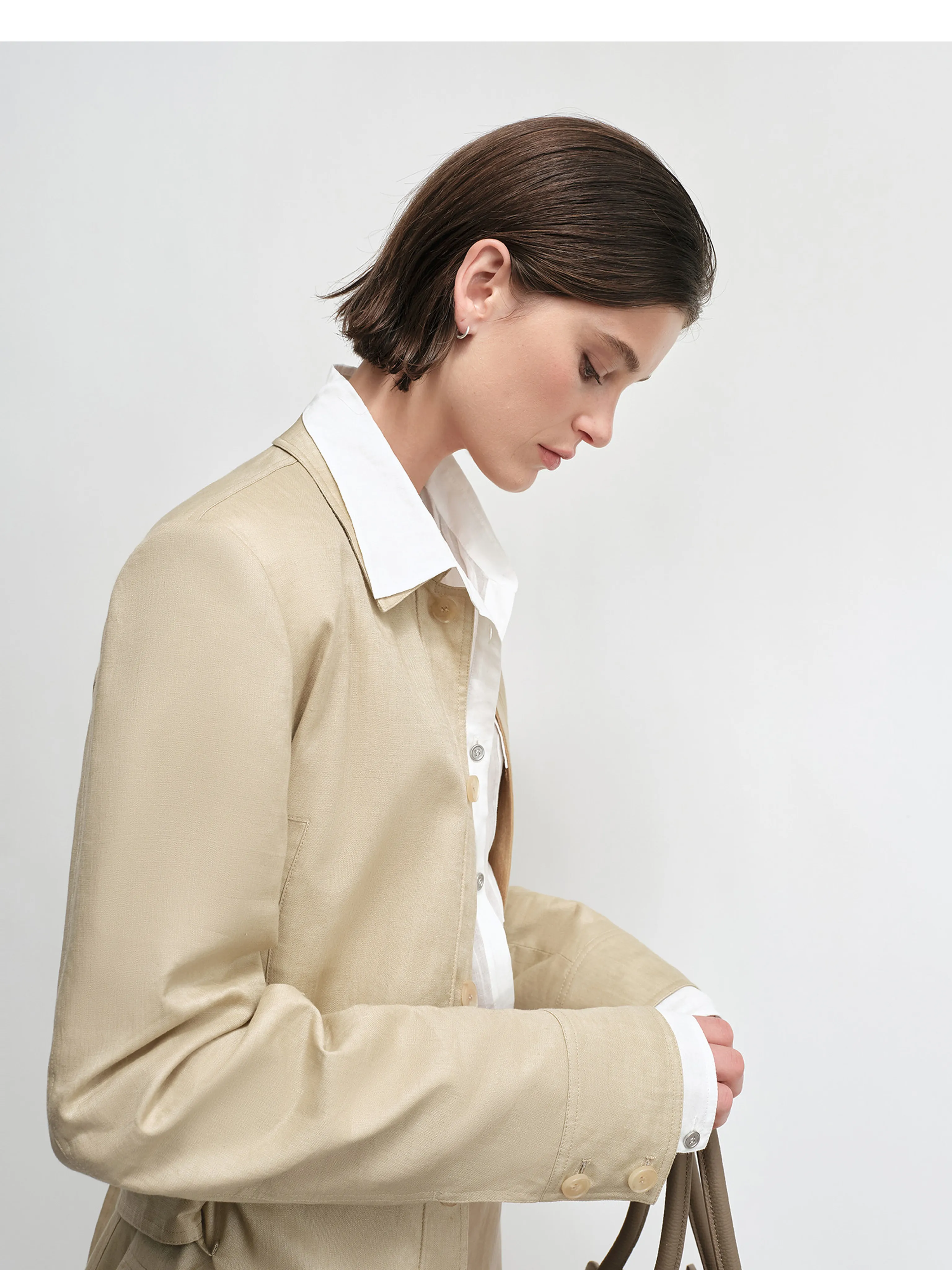 Belted Linen Jacket - Image 6