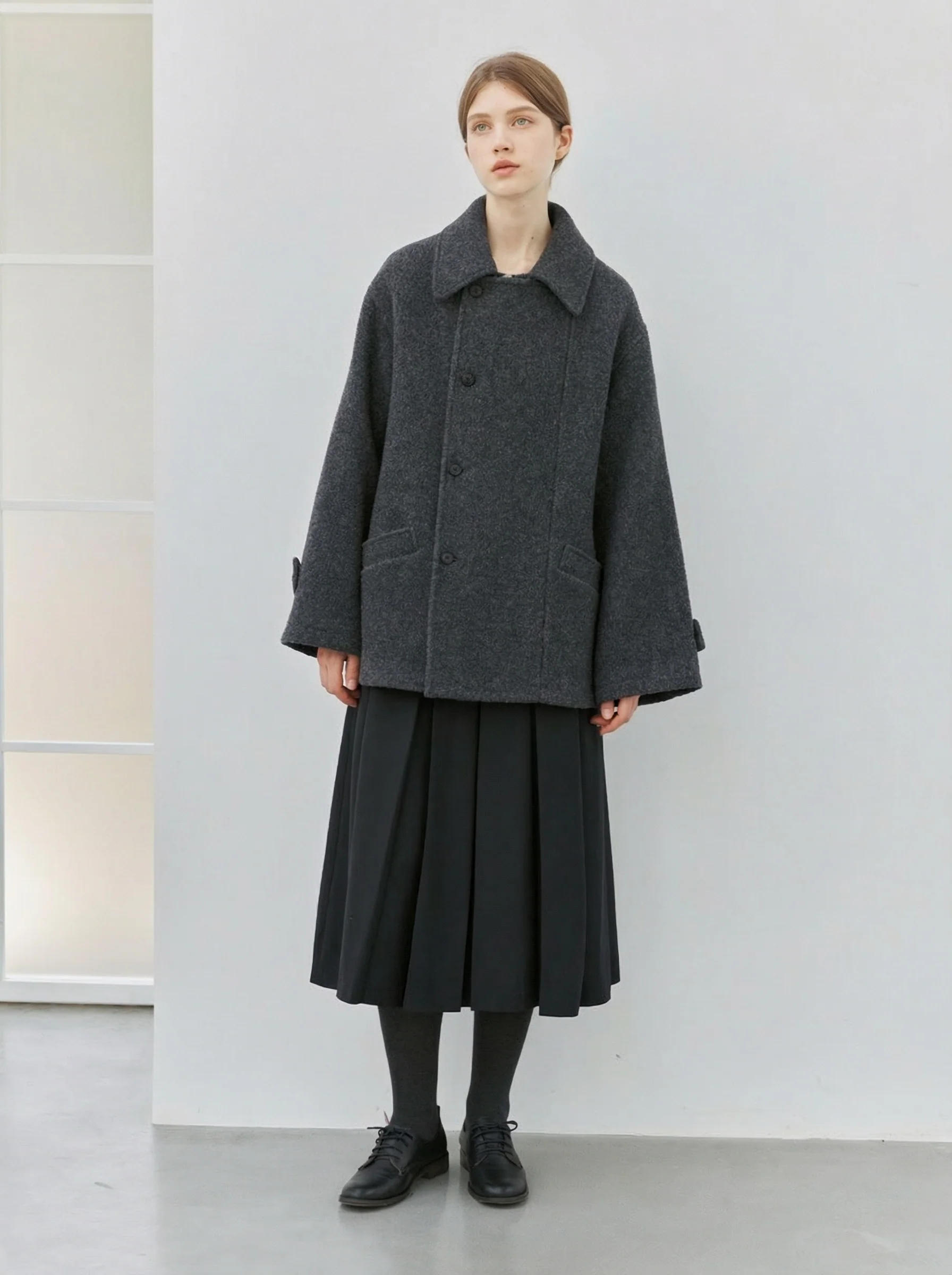 Belted Short Coat - Image 5