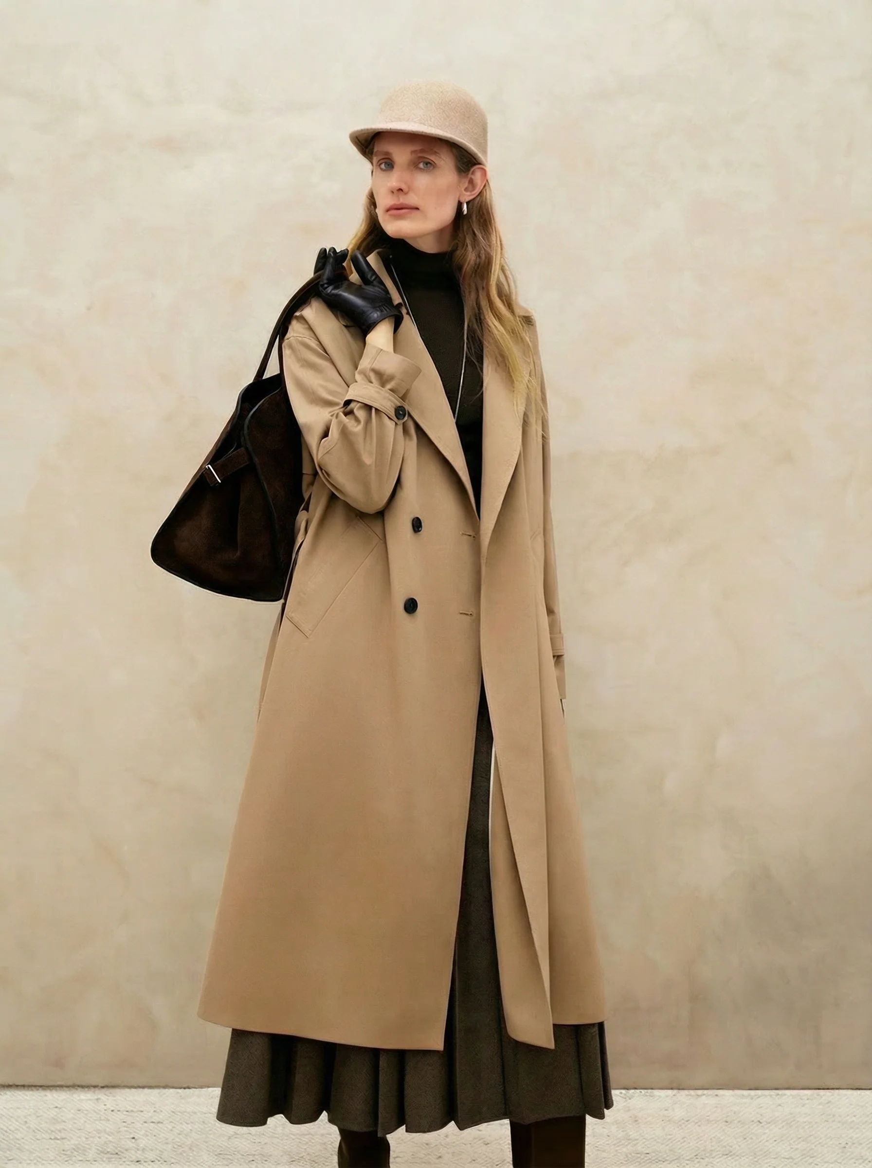 Belted Short Trench Coat - Image 4
