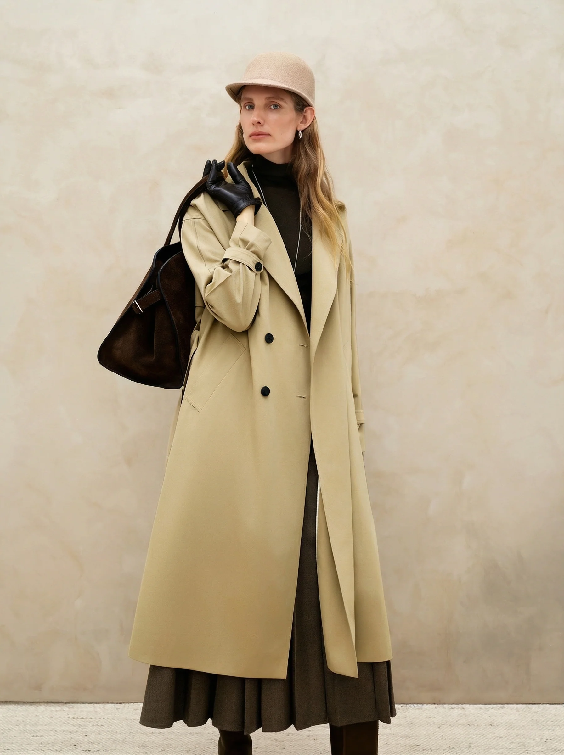 Belted Short Trench Coat - Image 6