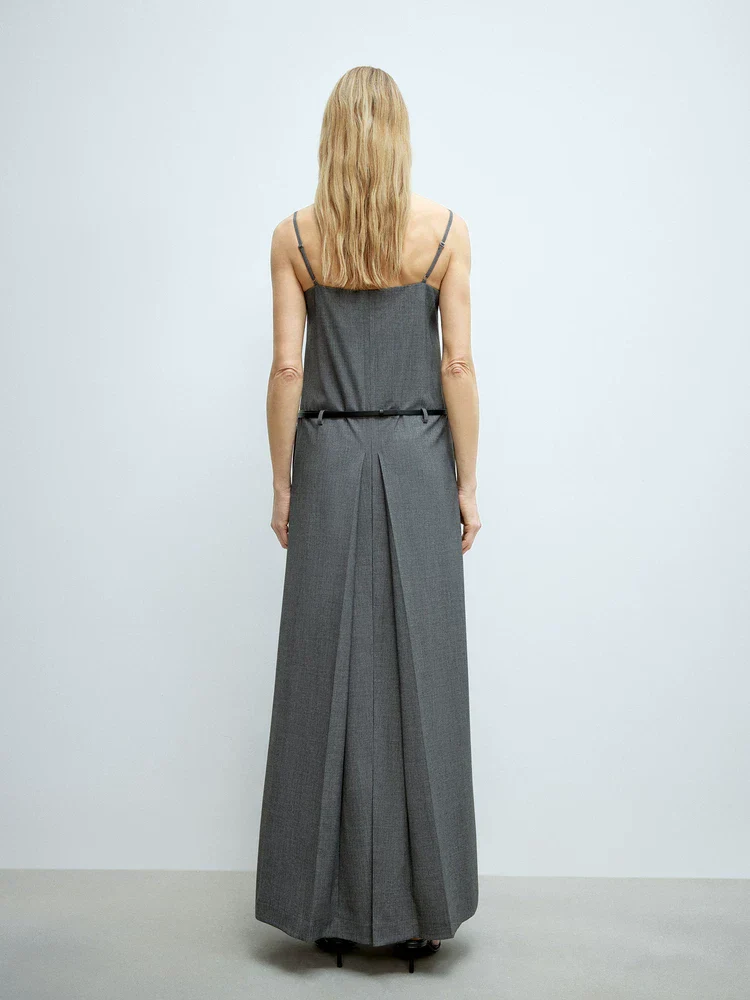 Belted Slip Maxi Dress - Image 3