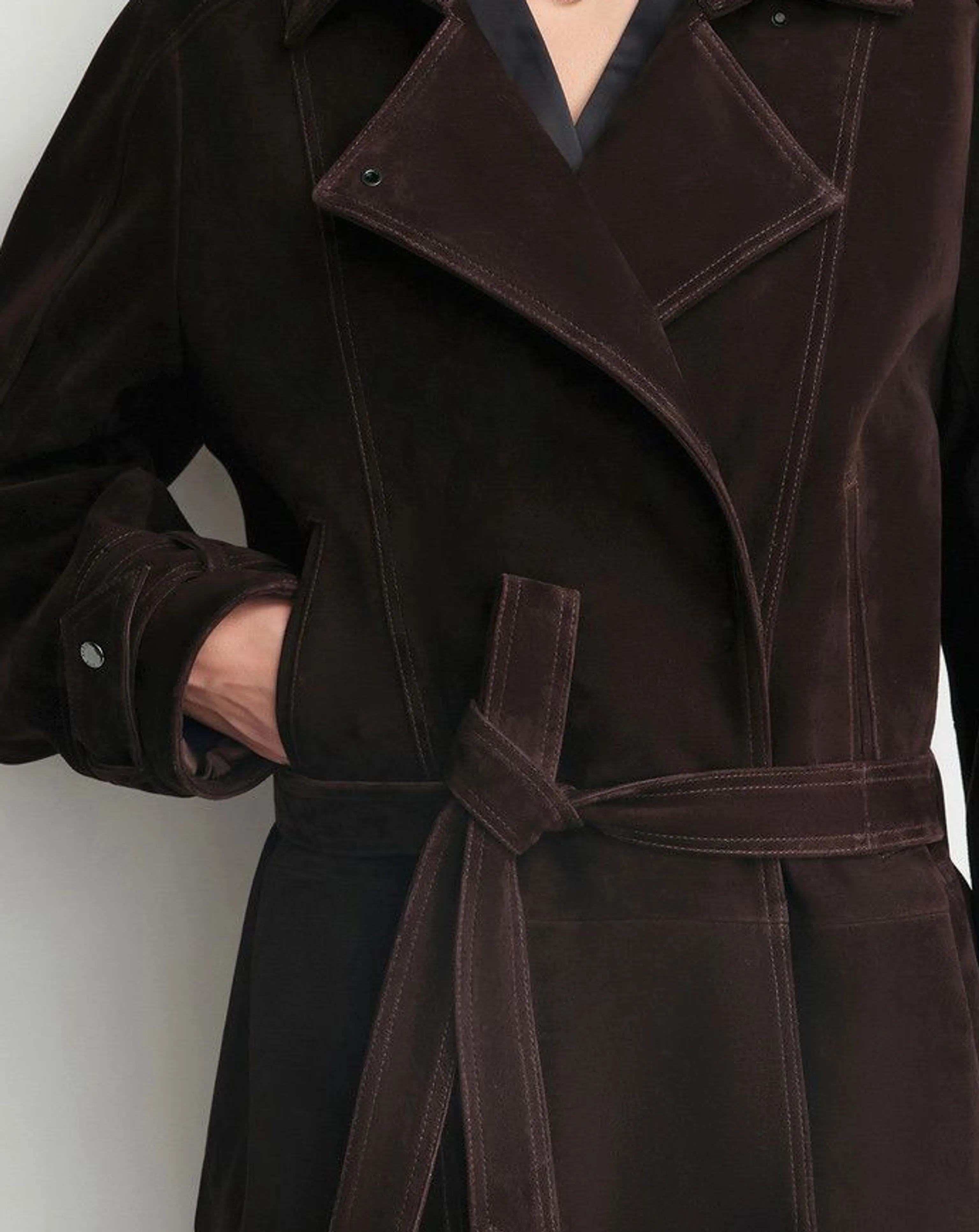 Belted Suede Jacket - Image 2